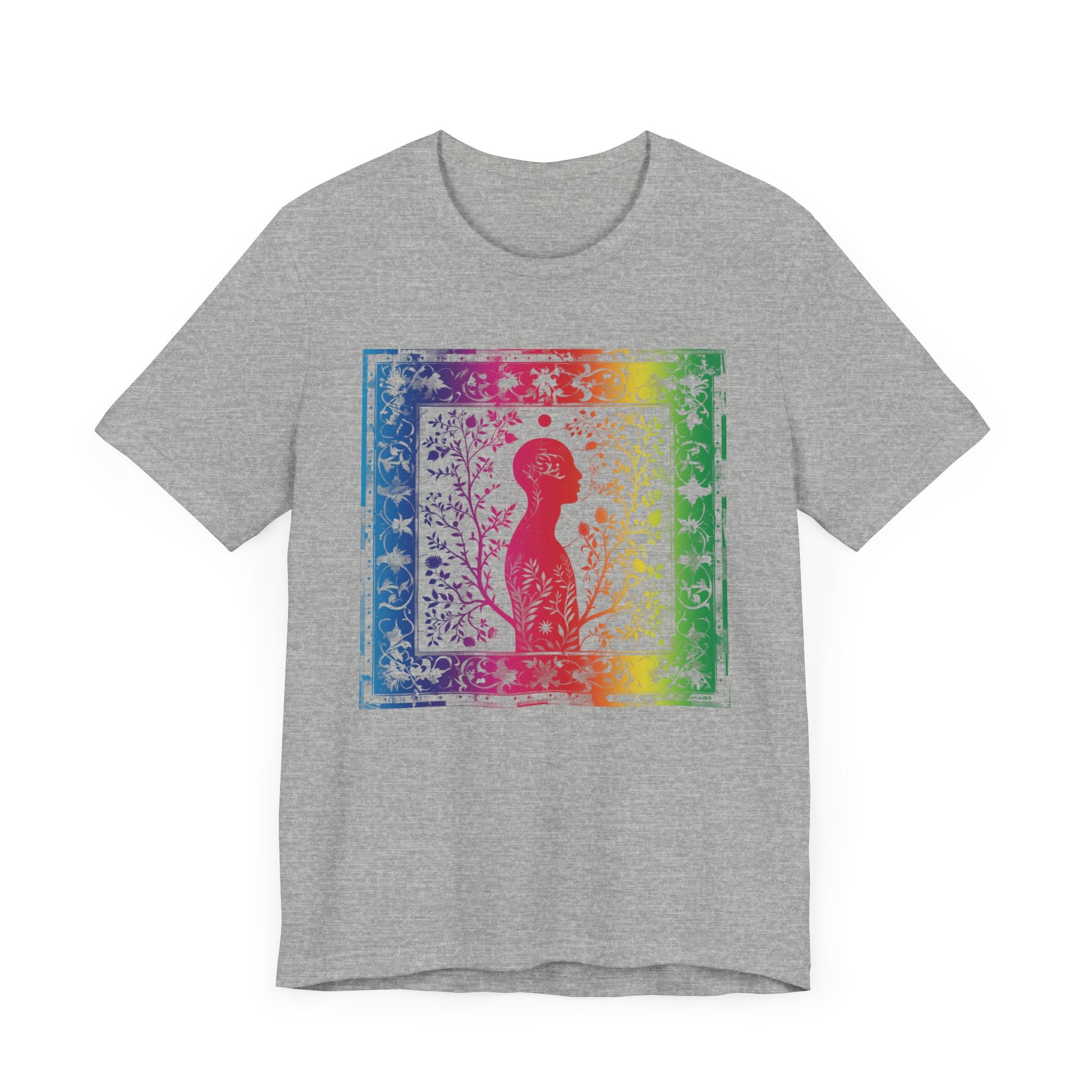 Rainbow silhouette Unisex Jersey Short Sleeve Tee
