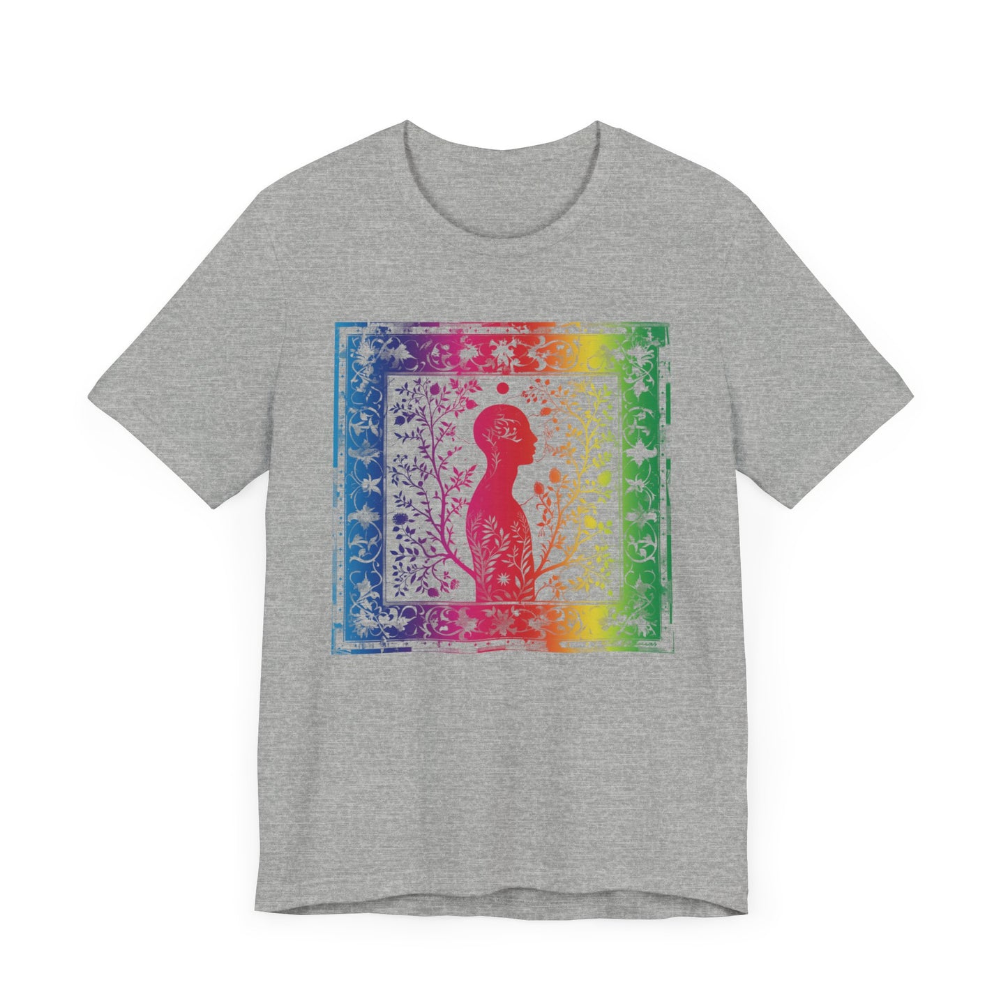 Rainbow silhouette Unisex Jersey Short Sleeve Tee