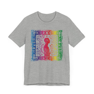Rainbow silhouette Unisex Jersey Short Sleeve Tee