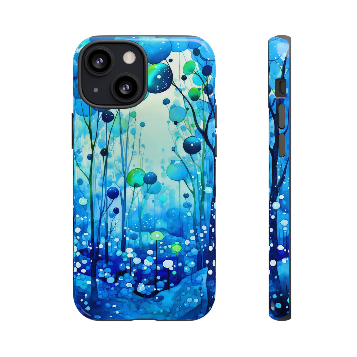 Blue fantasy forest Tough Cases