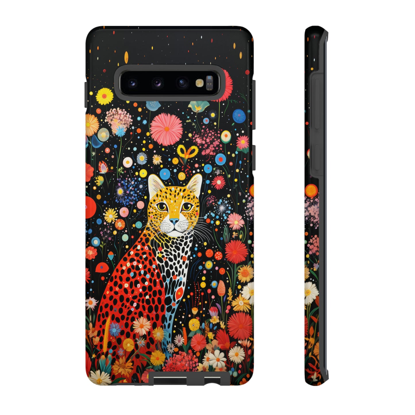 Cheetah in night flowers Tough Cases