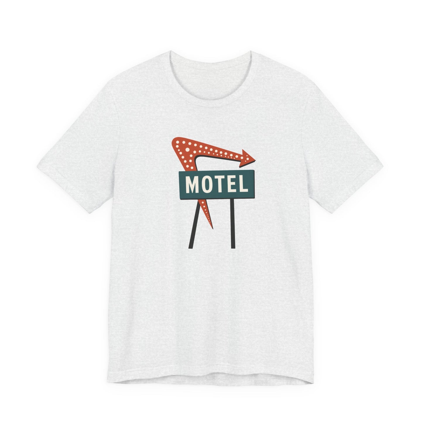Midcentury Motel Neon Sign T‑Shirt — Retro Roadside Vintage Travel Tee