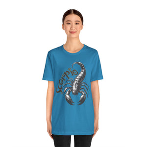 Scorpio Black & white Unisex Jersey Short Sleeve Tee