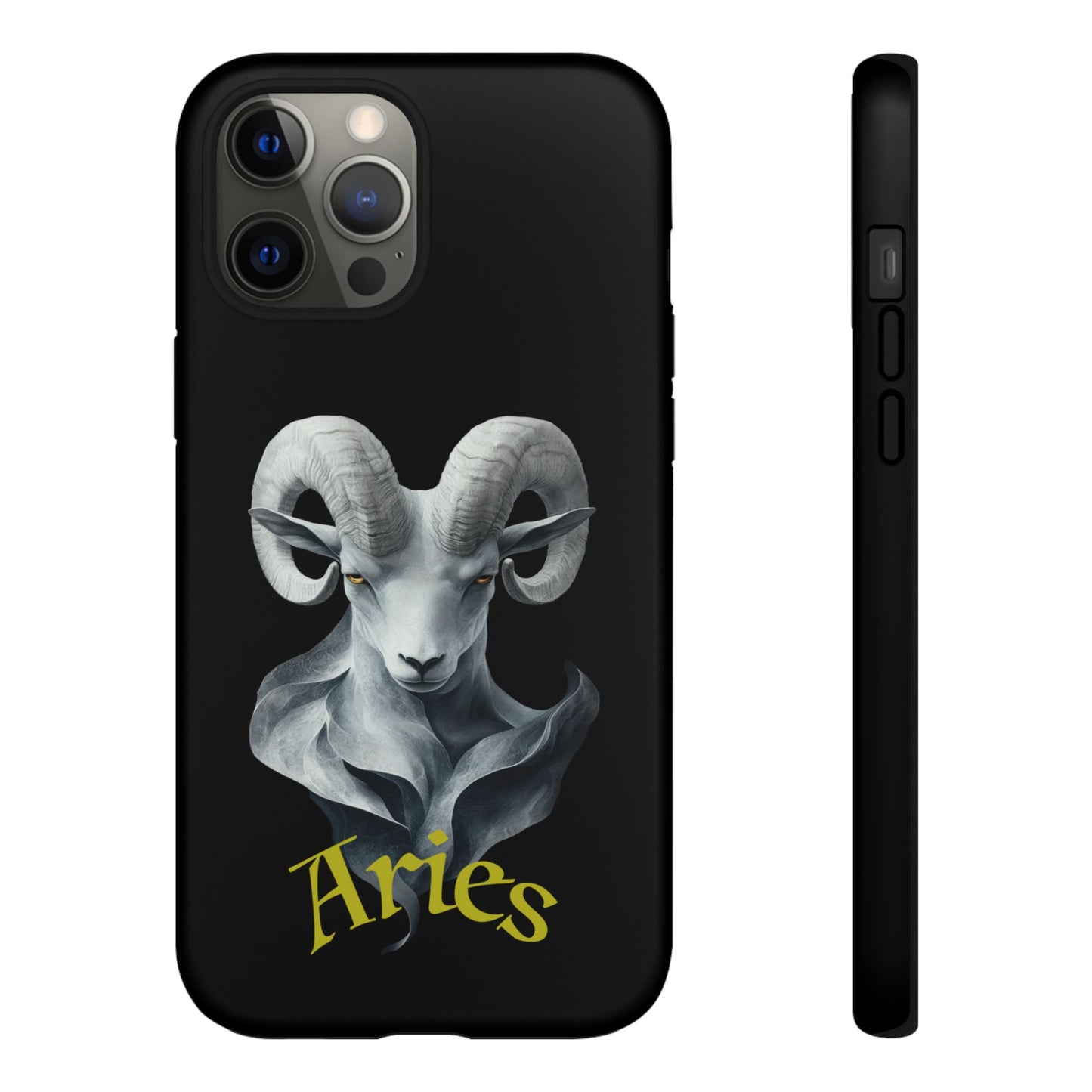 Aries Tough Phone Cases, Artistic Zodiac Phone Cases, premium-quality cases for iPhone, Samsung Galaxy, and Google Pixel devices