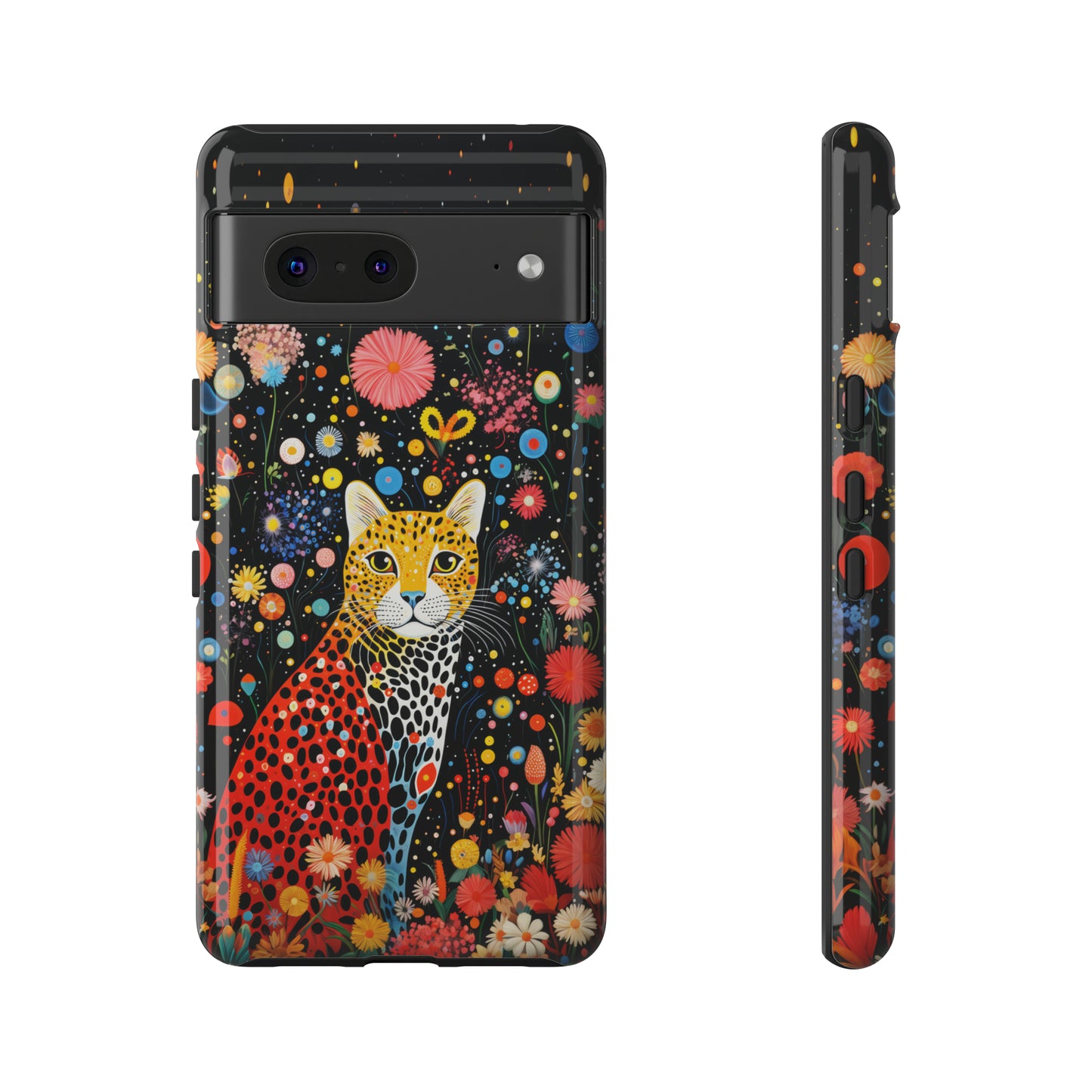 Cheetah in night flowers Tough Cases