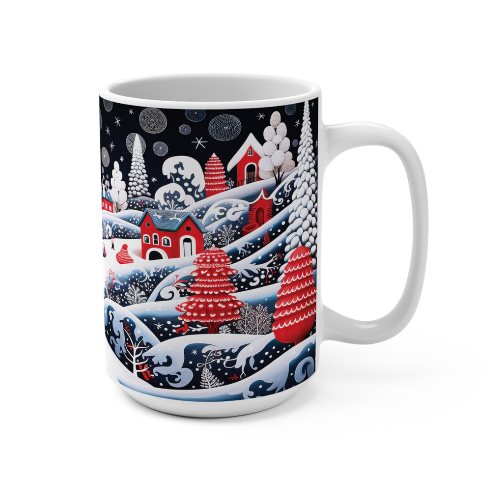 Mug 15oz With Christmas Town