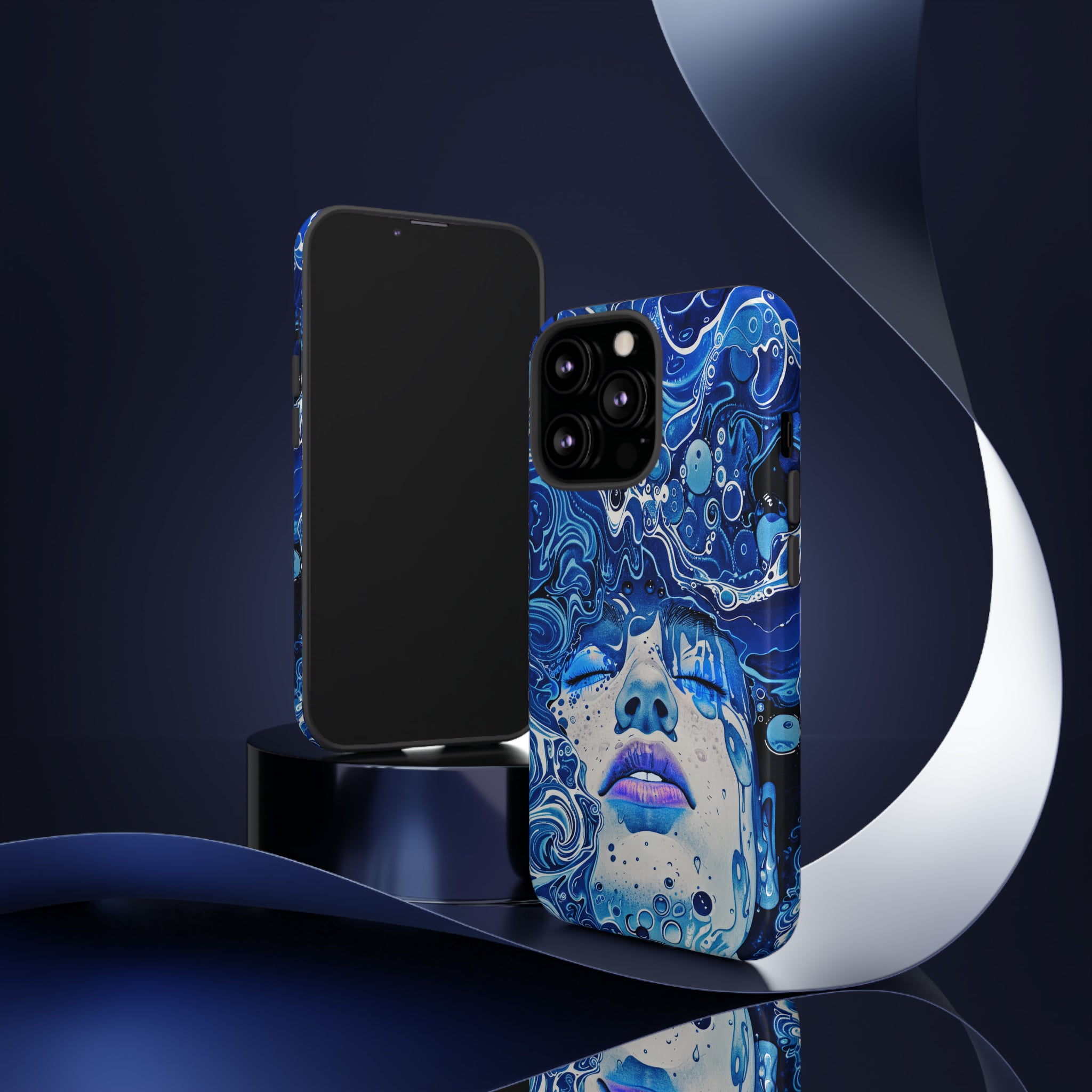 Phone Case, underwater design, Artistic design, Tough Case, Colorful whimsical water fantasy design, iPhone 15, 14, 13, 12, 11, Samsung, Pixel