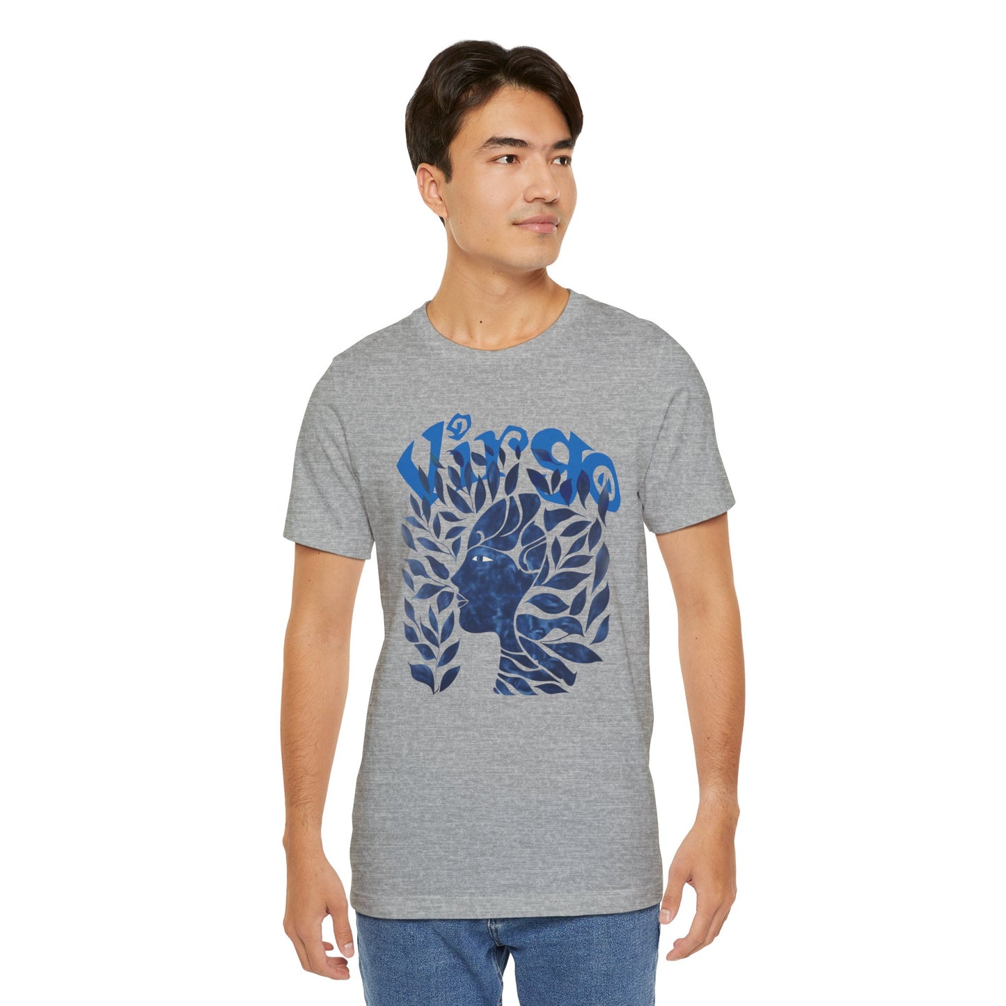 Virgo blue graphic Unisex Jersey Short Sleeve Tee