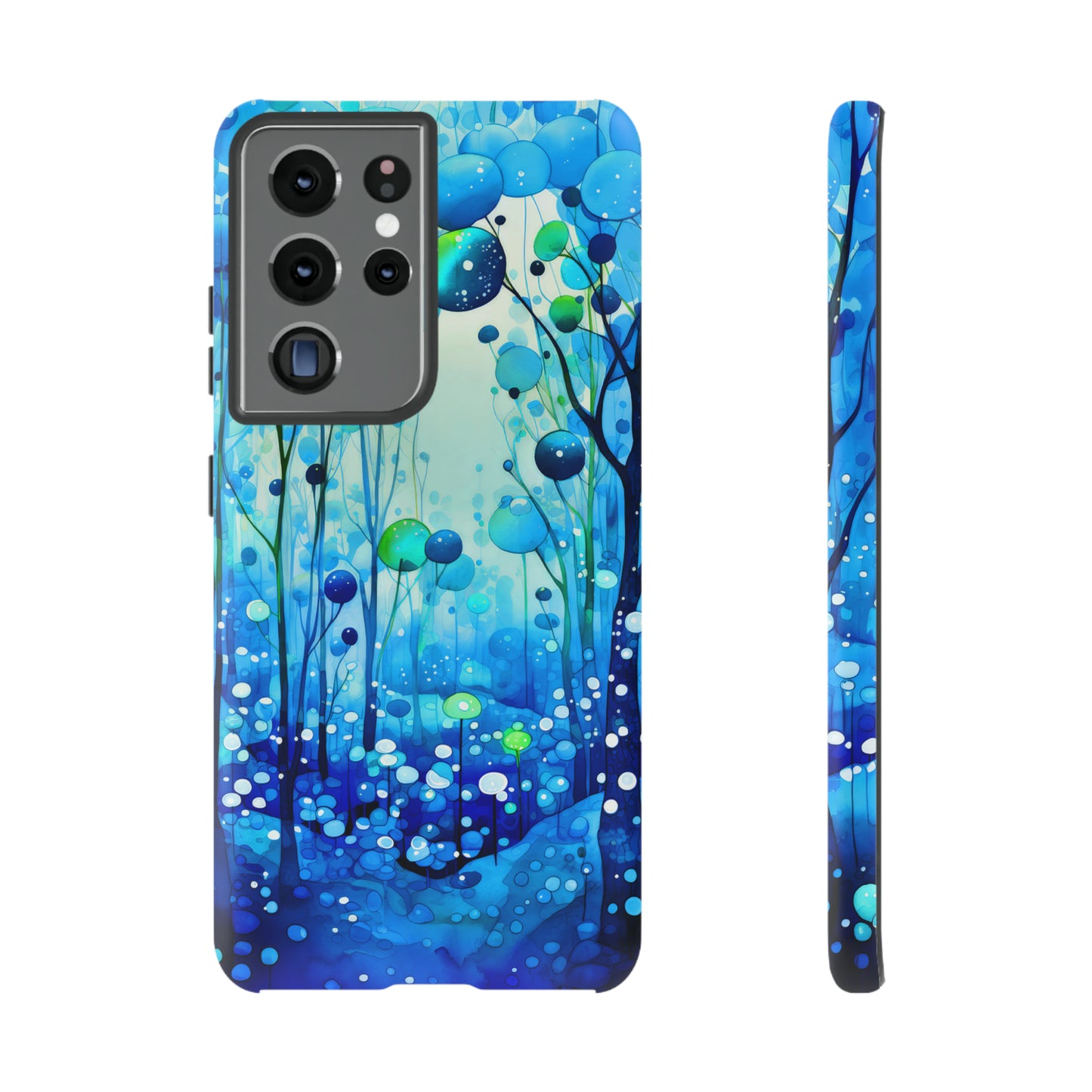 Blue fantasy forest Tough Cases