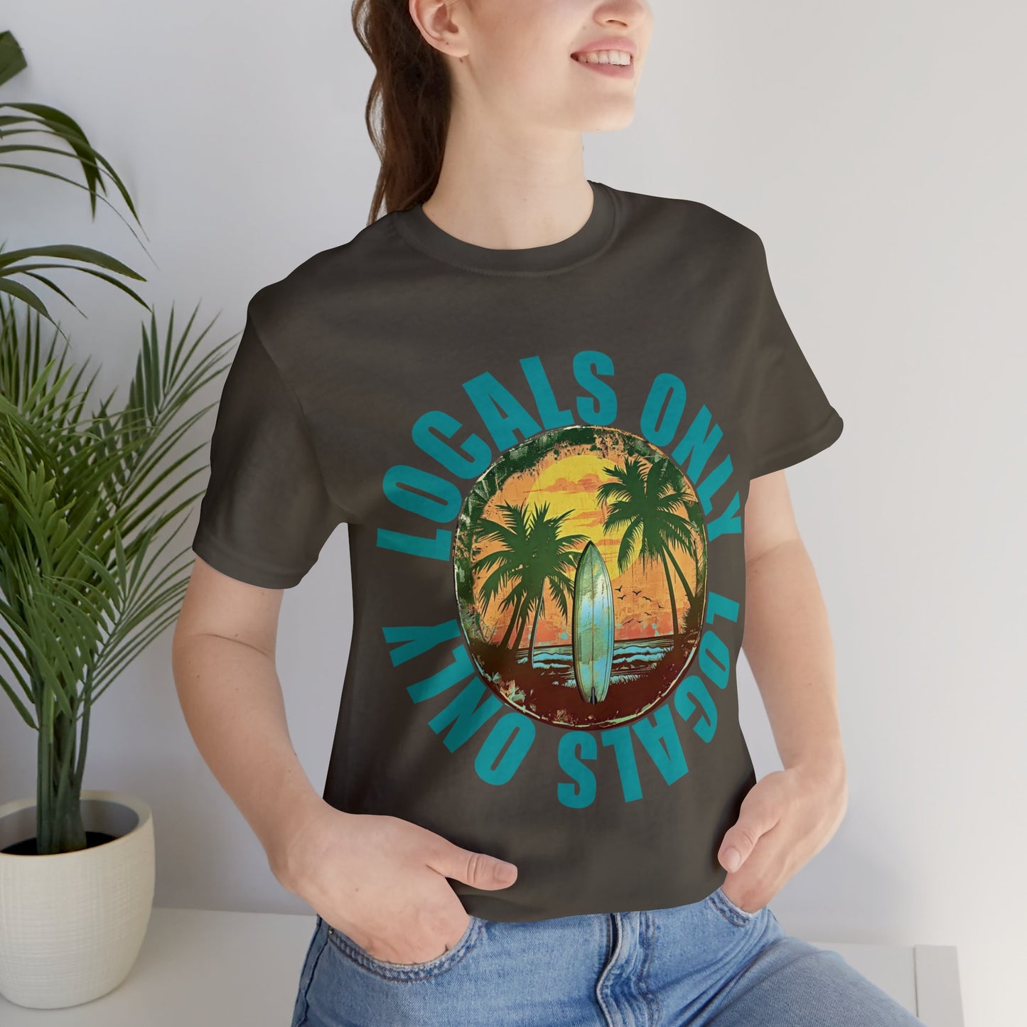 Locals Only stamp Unisex Jersey Short Sleeve Tee