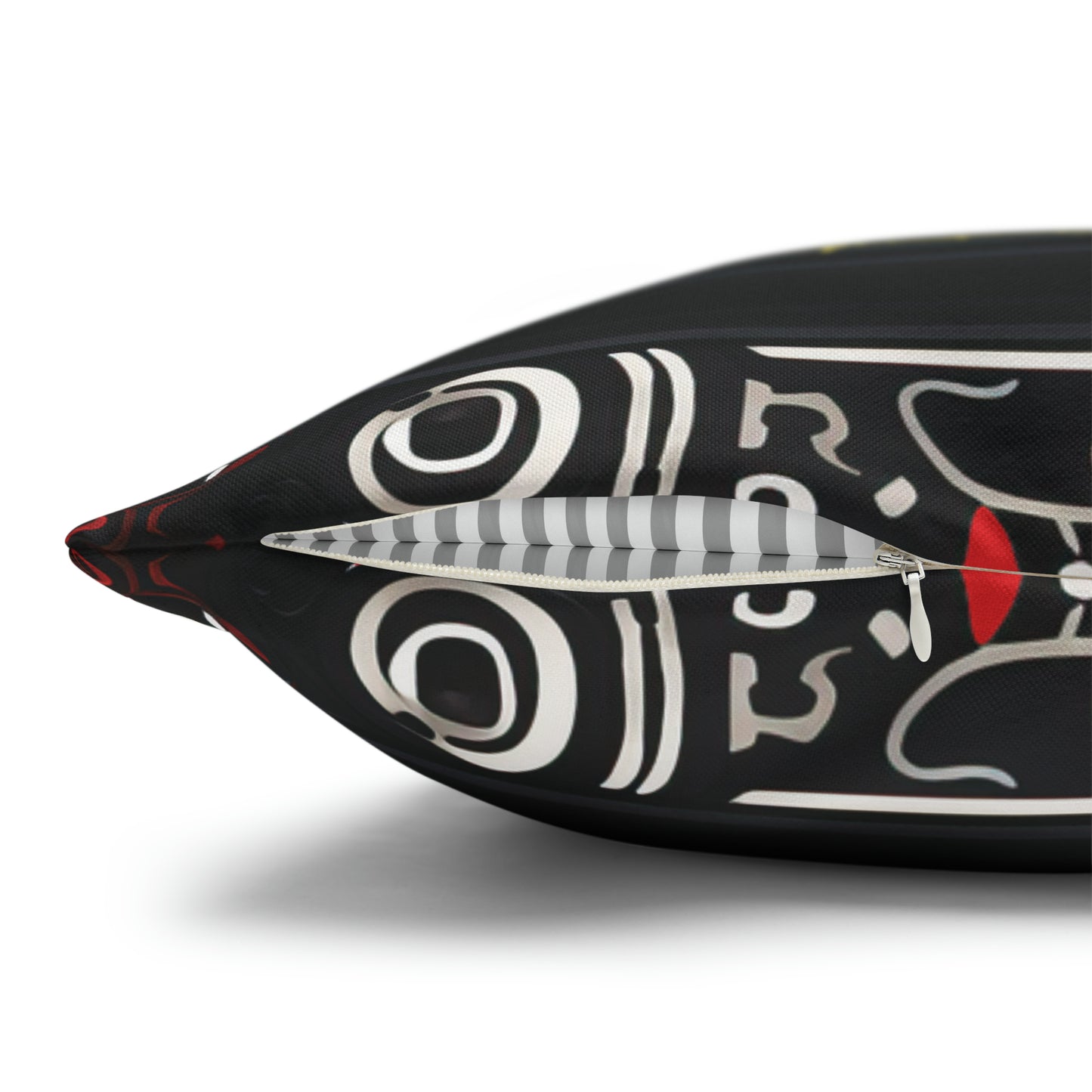 Alien Pillow in Black & Red