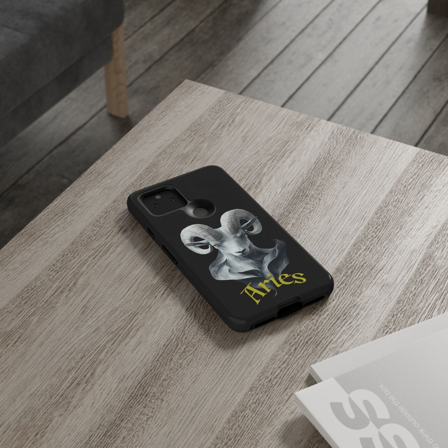 Aries Tough Phone Cases, Artistic Zodiac Phone Cases, premium-quality cases for iPhone, Samsung Galaxy, and Google Pixel devices