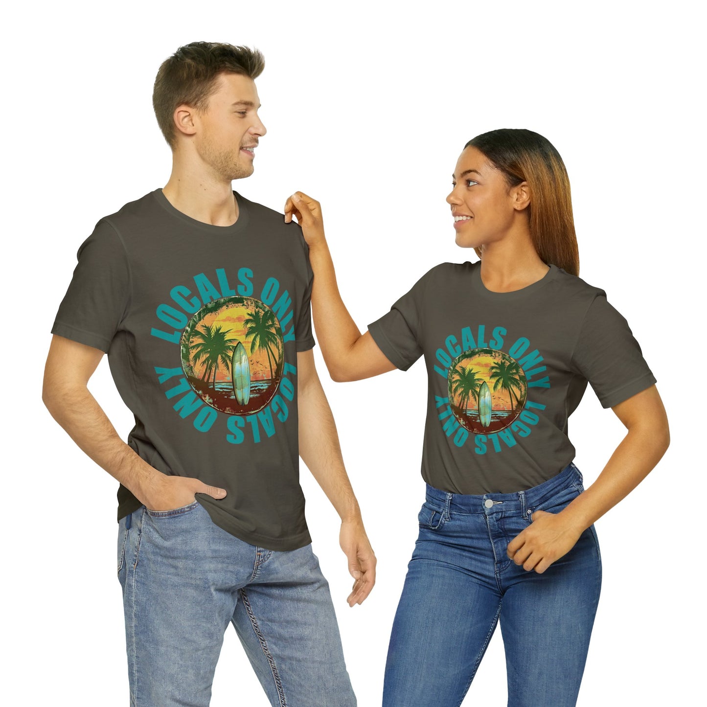 Locals Only stamp Unisex Jersey Short Sleeve Tee