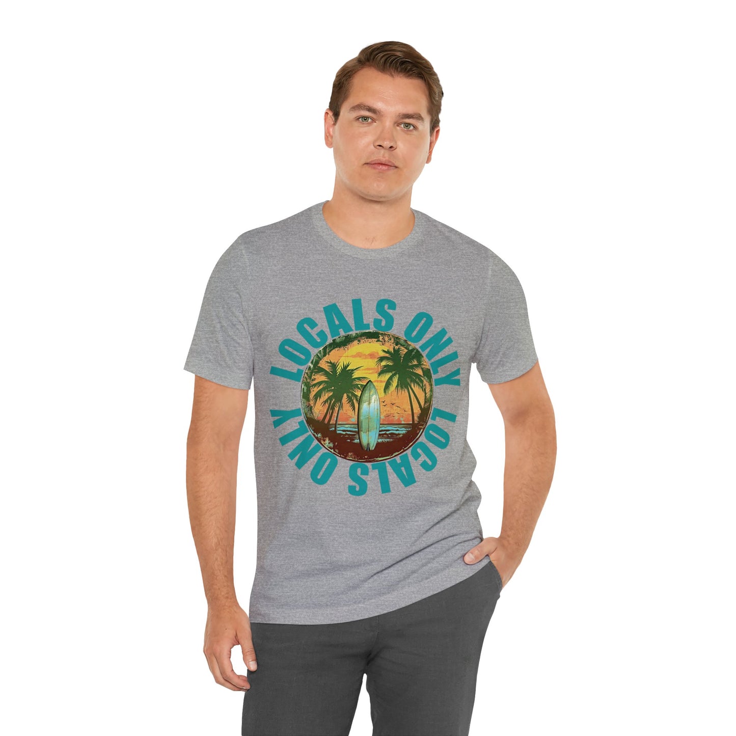Locals Only stamp Unisex Jersey Short Sleeve Tee