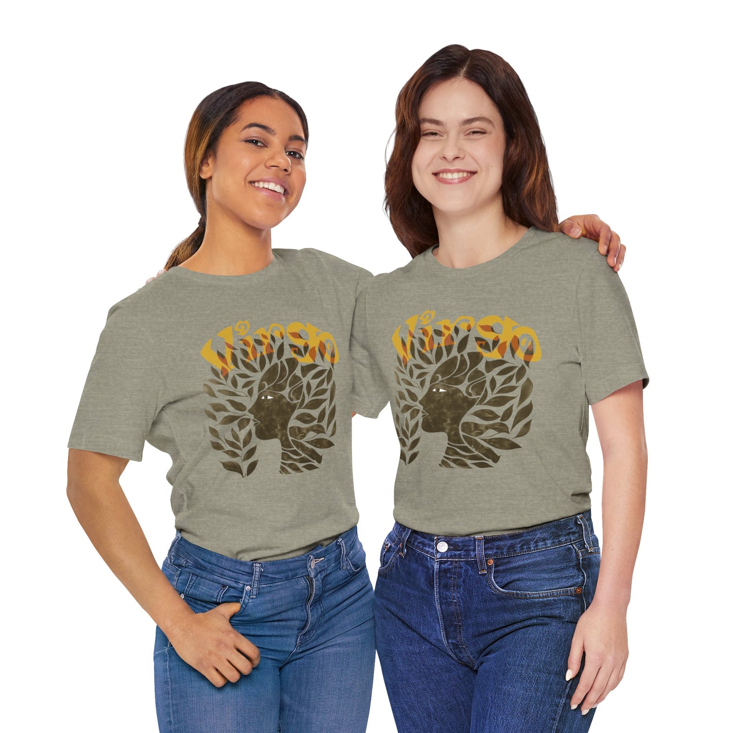Virgo bronze graphic Unisex Jersey Short Sleeve Tee