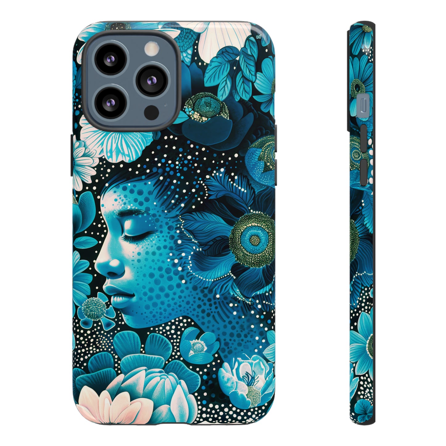 Girl in blue Tough Cases