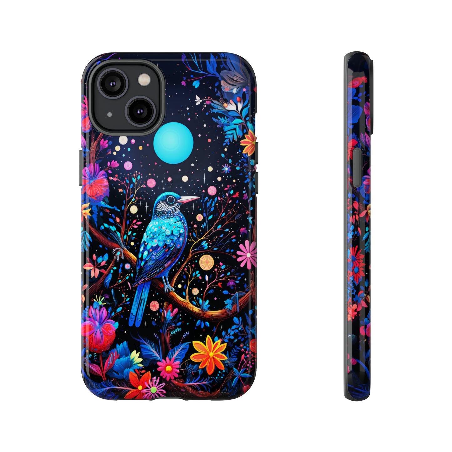 Blue bird at night Tough Cases