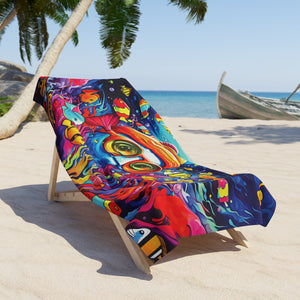 Tropical reef fish Beach Towel in two sizes