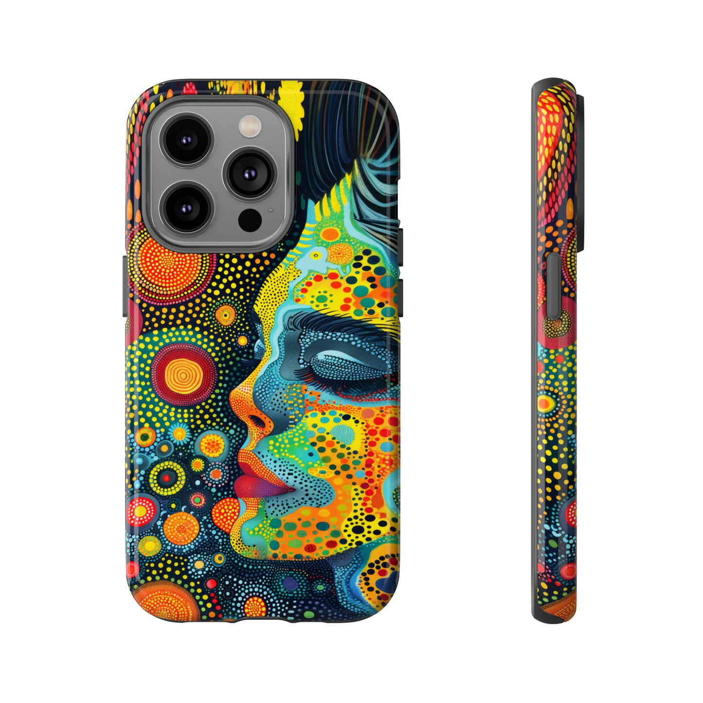 Phone Case, rainbow girl, Artistic design, Tough Case, Colorful whimsical rainbow fantasy design, iPhone 15, 14, 13, 12, 11, Samsung, Pixel