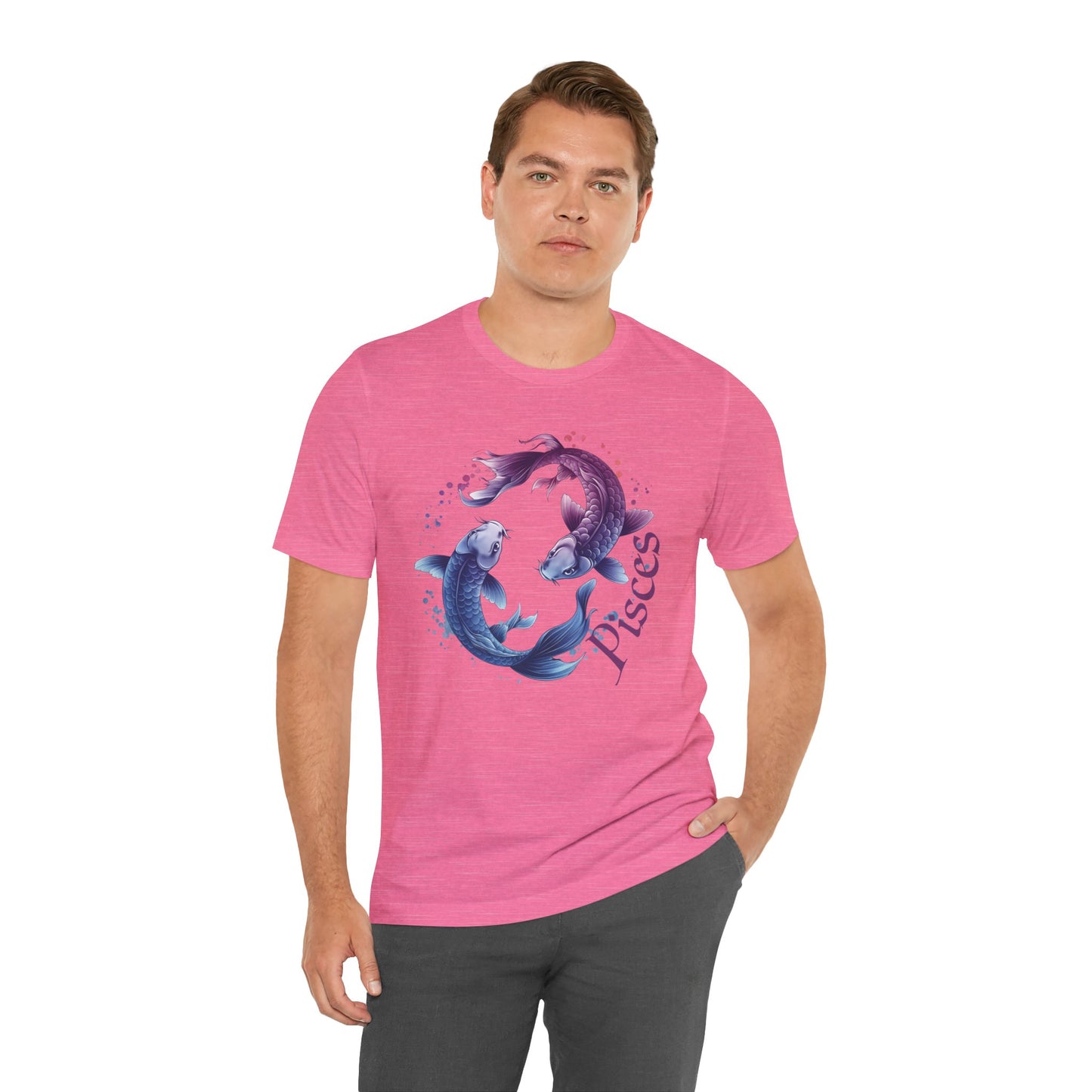 Pisces Artistic Zodiac Unisex Tee, Jersey Short Sleeve Tee, Your Perfect Everyday Favorite