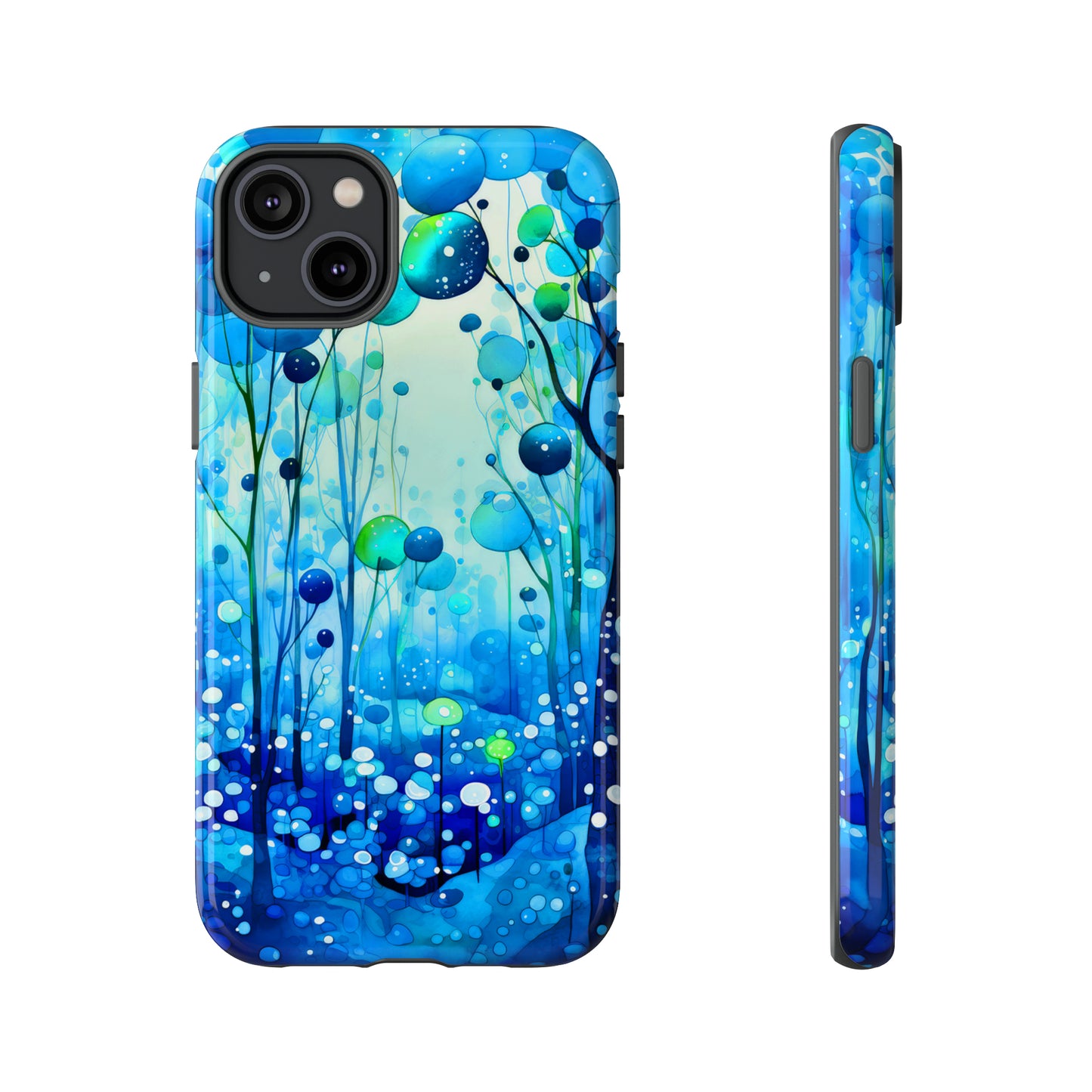 Blue fantasy forest Tough Cases