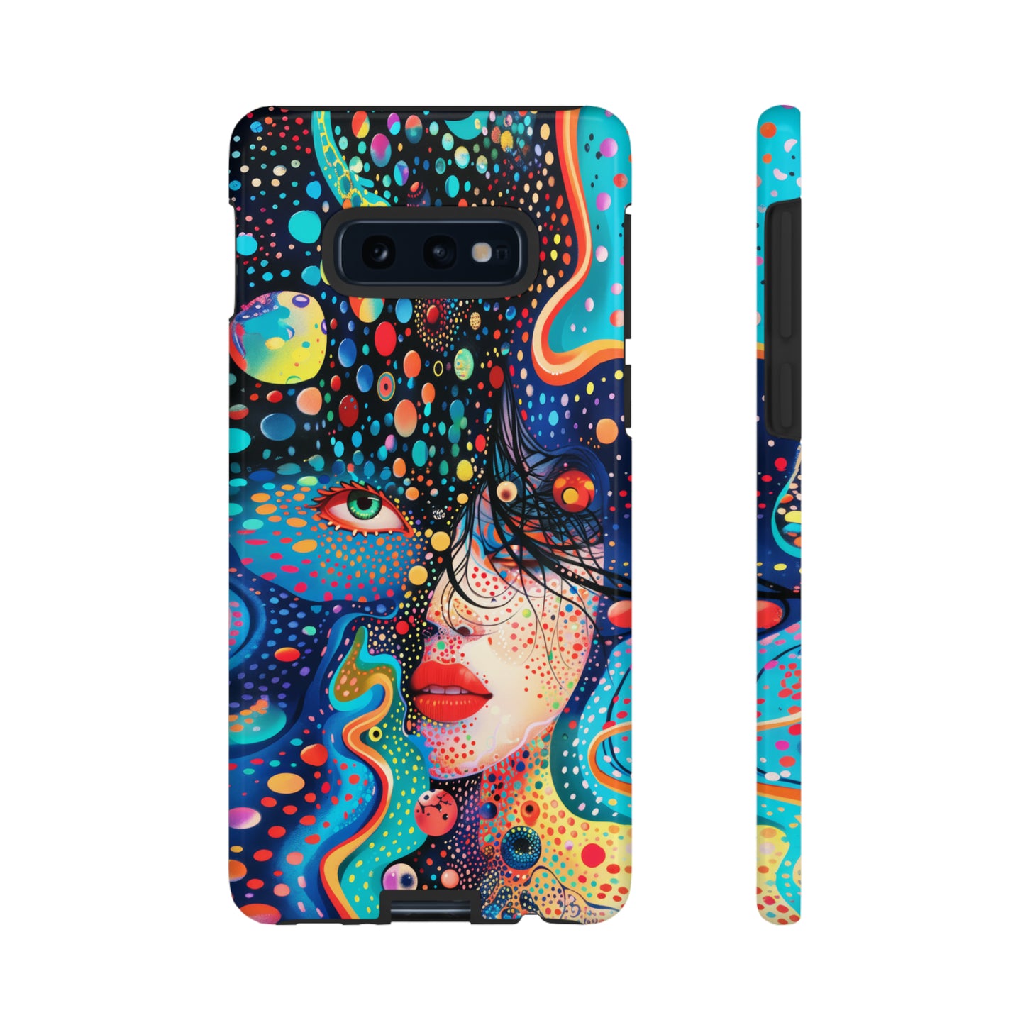 Phone Case, dream in color, Artistic design, Tough Case, Colorful whimsical flower design, iPhone 15, 14, 13, 12, 11, Samsung, Pixel
