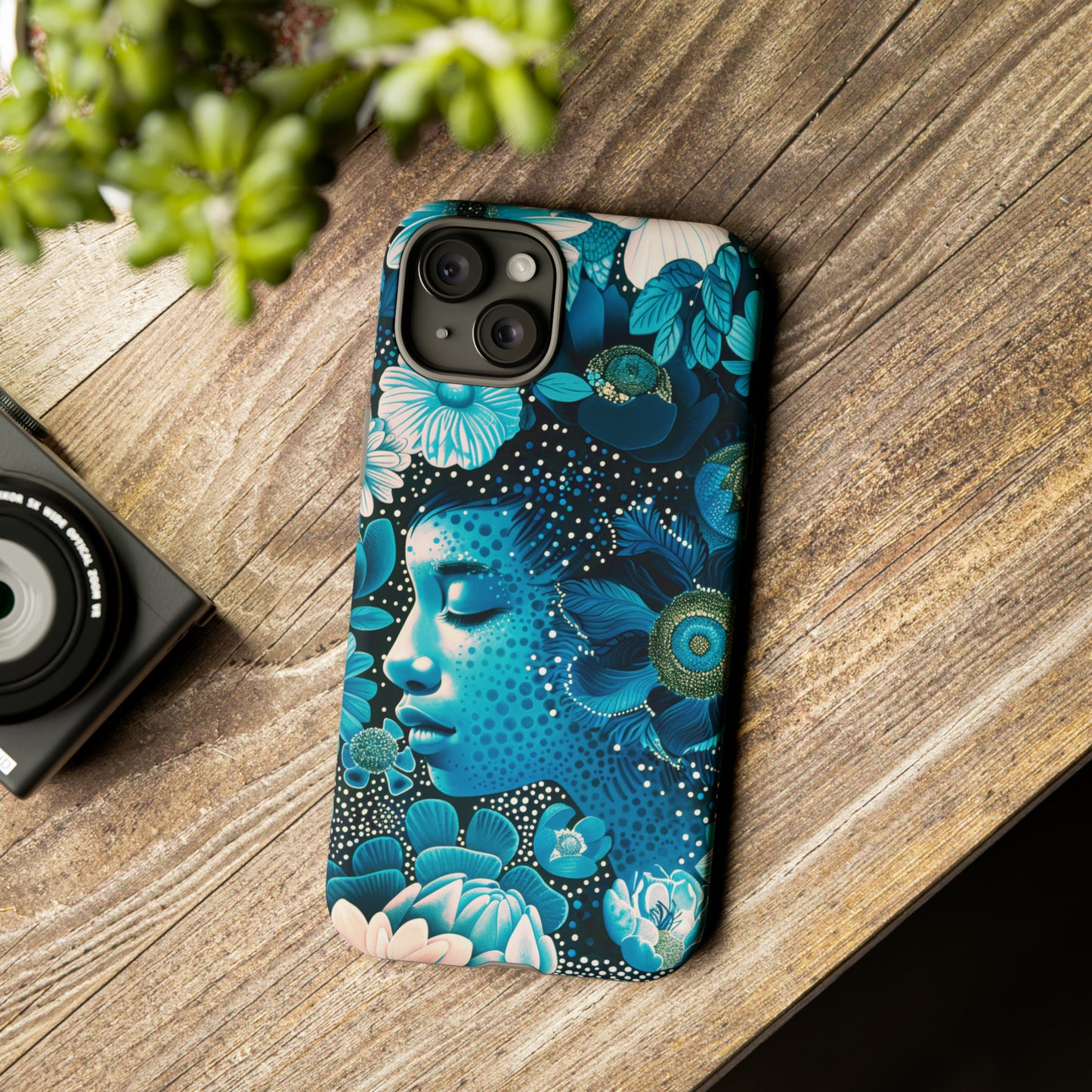 Girl in blue Tough Cases