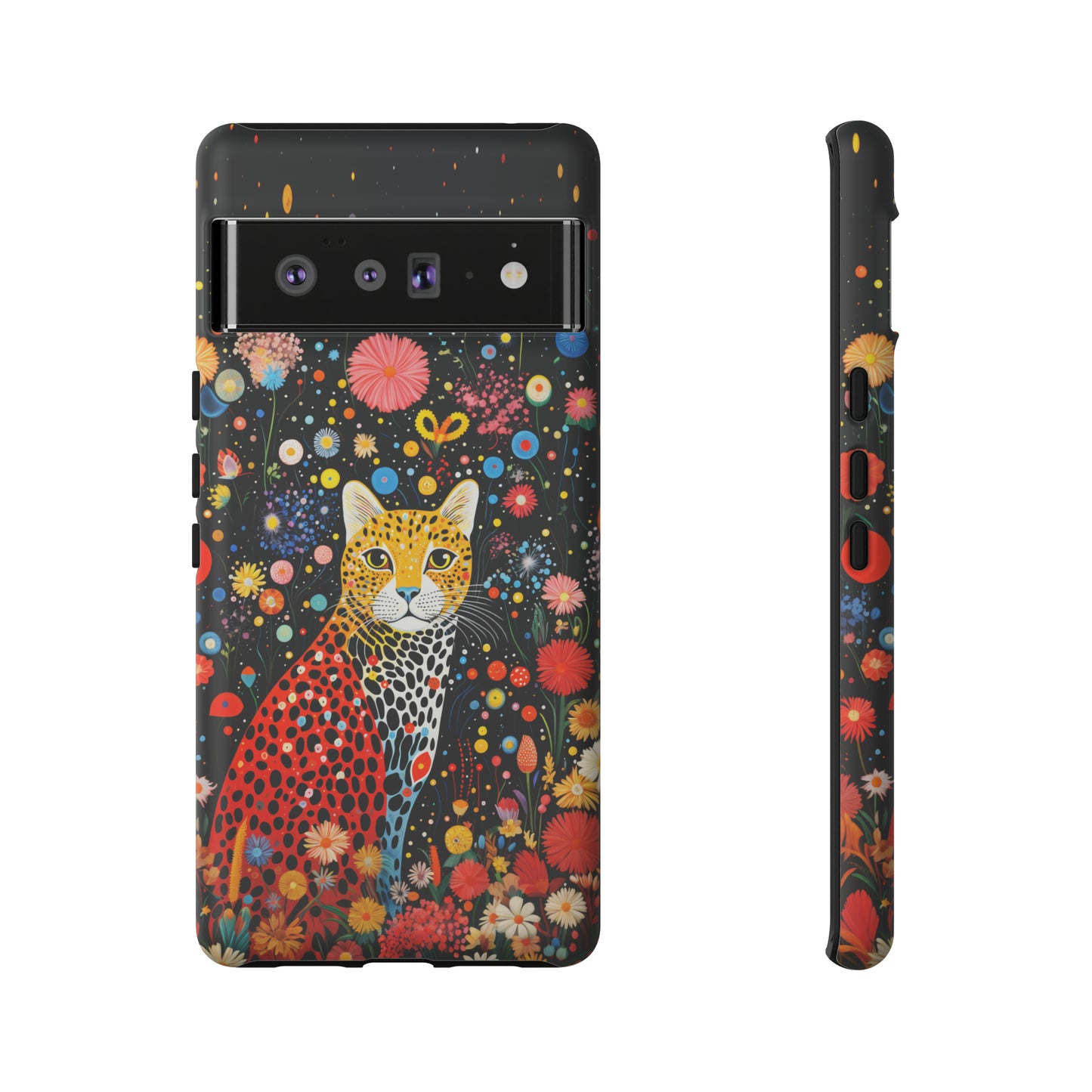 Cheetah in night flowers Tough Cases