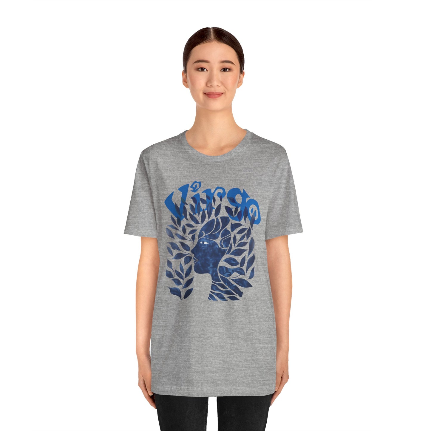 Virgo blue graphic Unisex Jersey Short Sleeve Tee