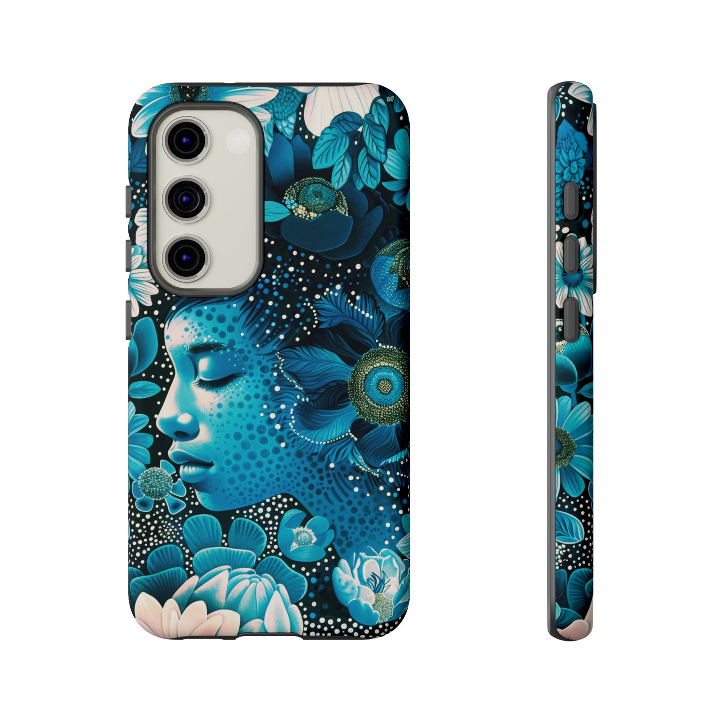 Girl in blue Tough Cases