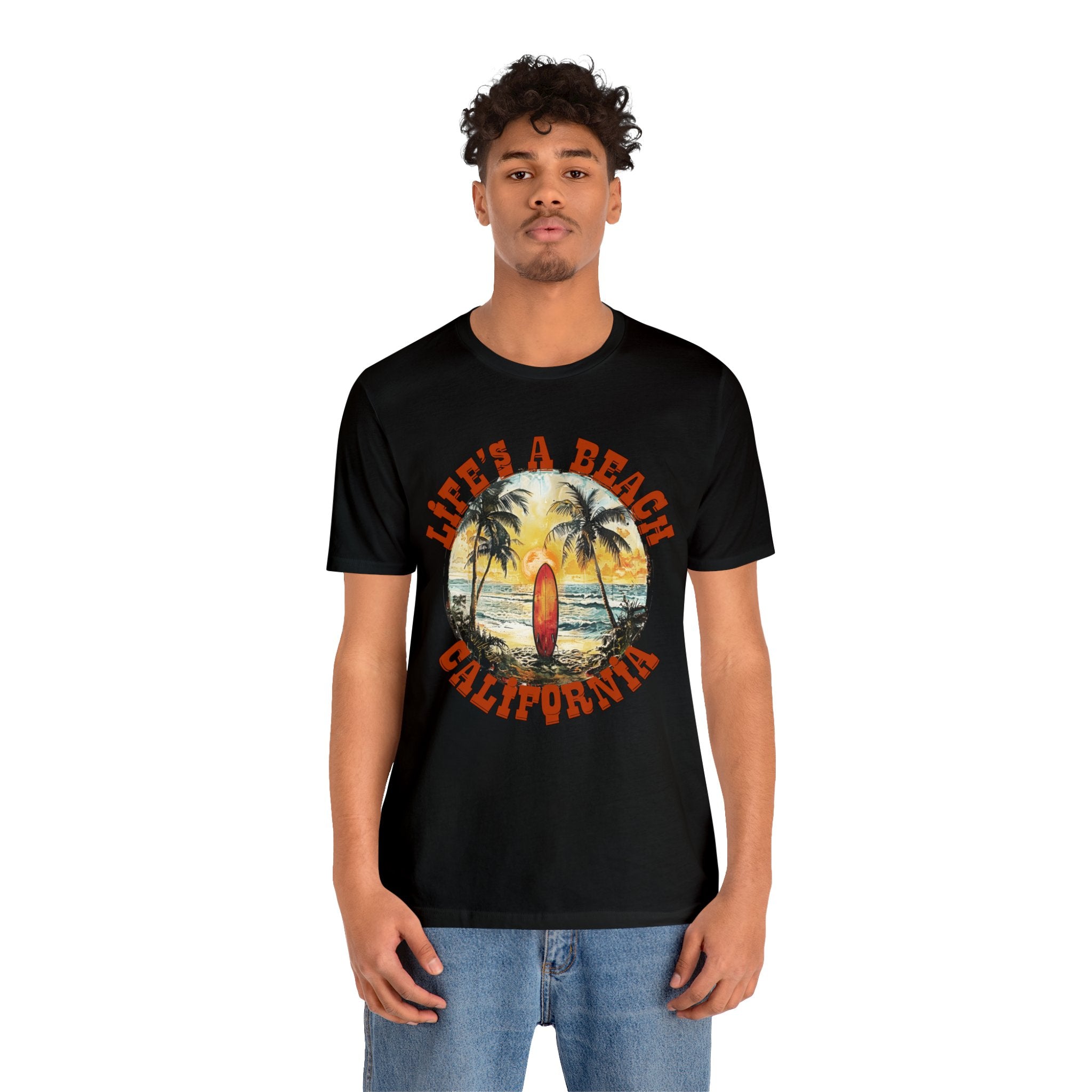 Life's a beach California Unisex Jersey Short Sleeve Tee