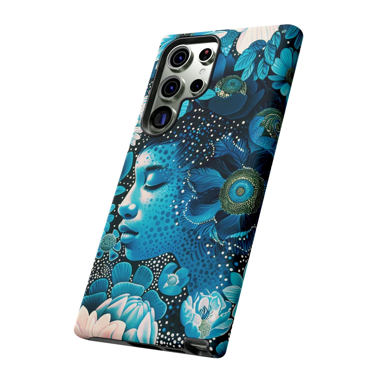 Girl in blue Tough Cases