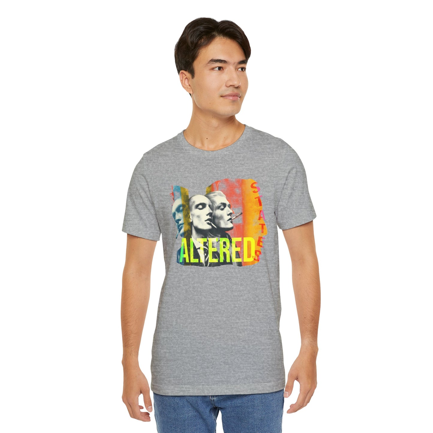 Altered Faces Graphic Tee — Retro Pop Art Psychedelic T-Shirt, Streetwear