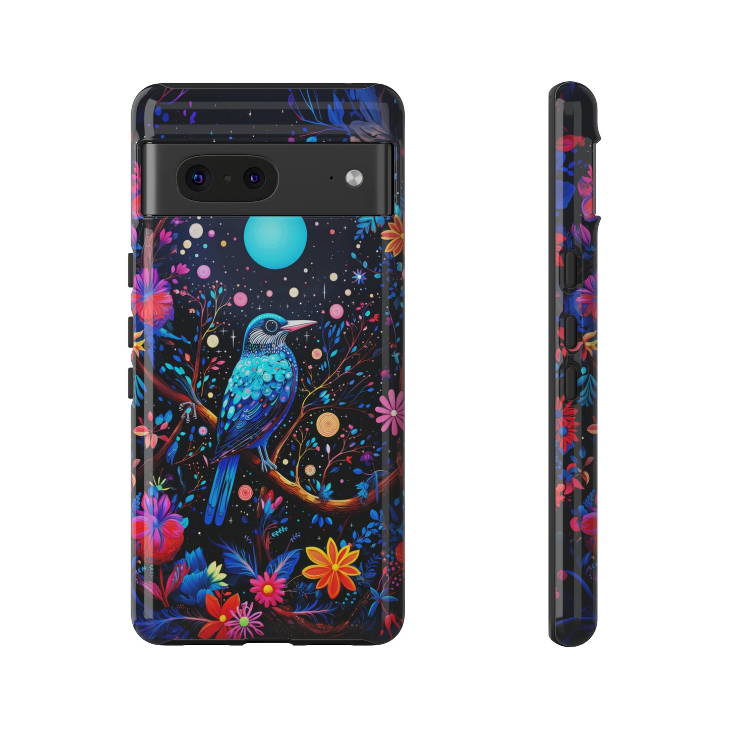 Blue bird at night Tough Cases