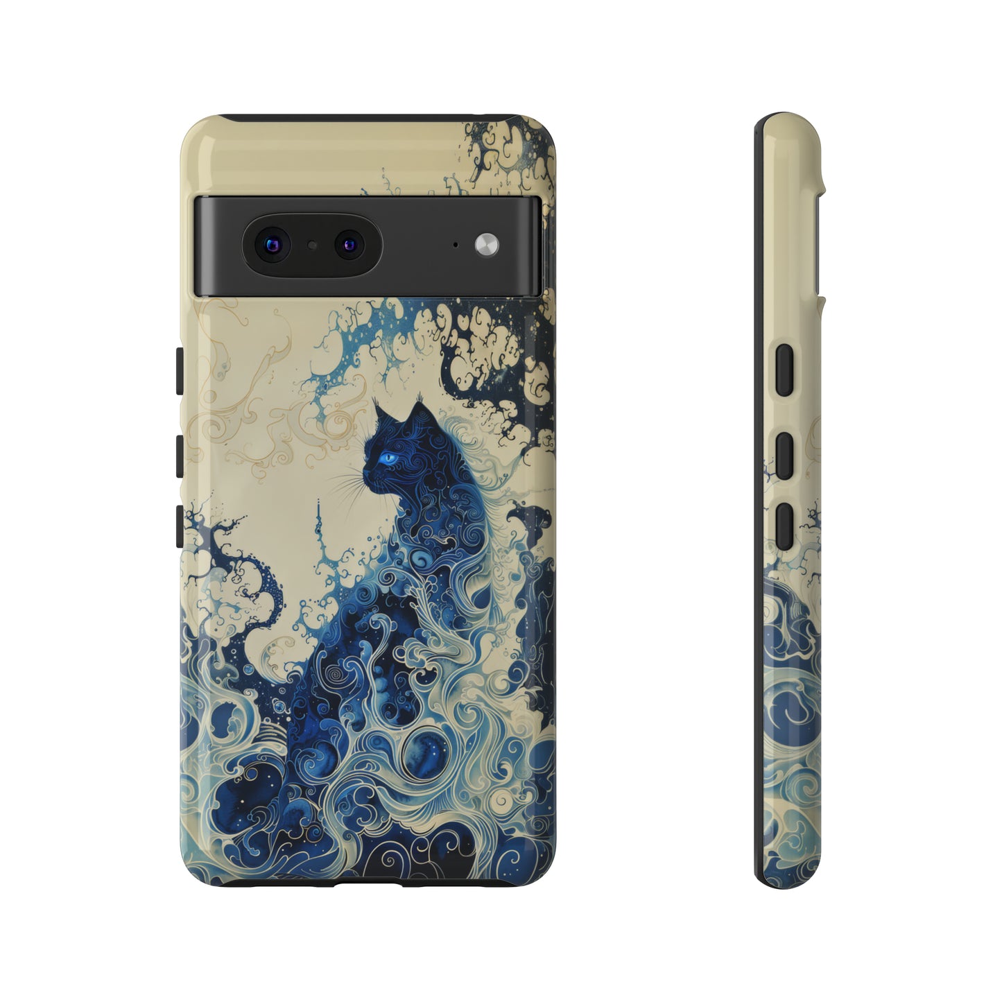 Black cat in smokeTough Cases