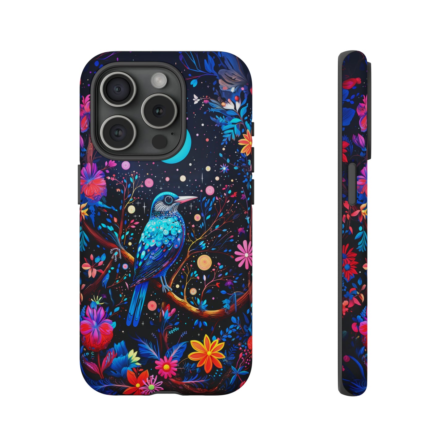 Blue bird at night Tough Cases