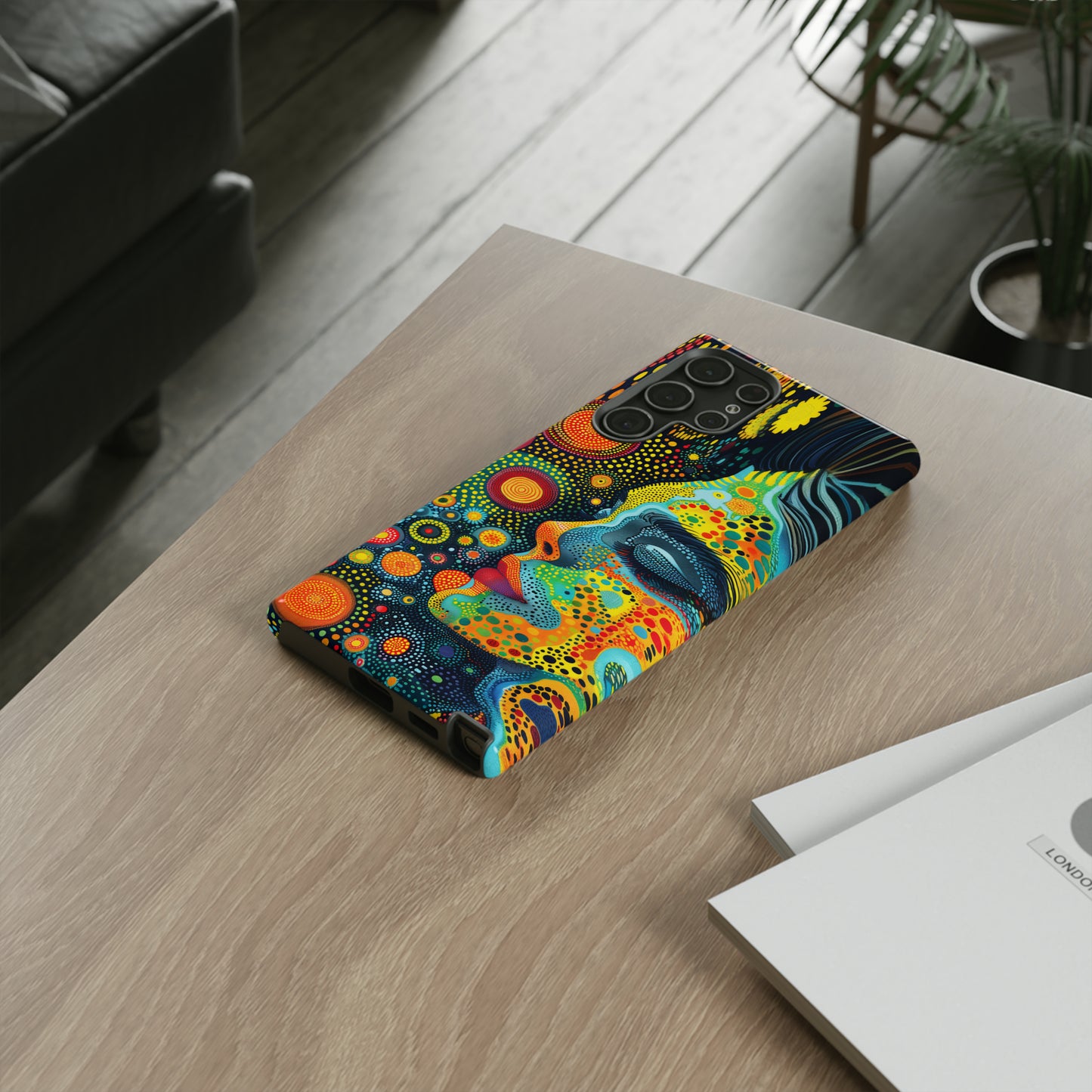 Phone Case, rainbow girl, Artistic design, Tough Case, Colorful whimsical rainbow fantasy design, iPhone 15, 14, 13, 12, 11, Samsung, Pixel