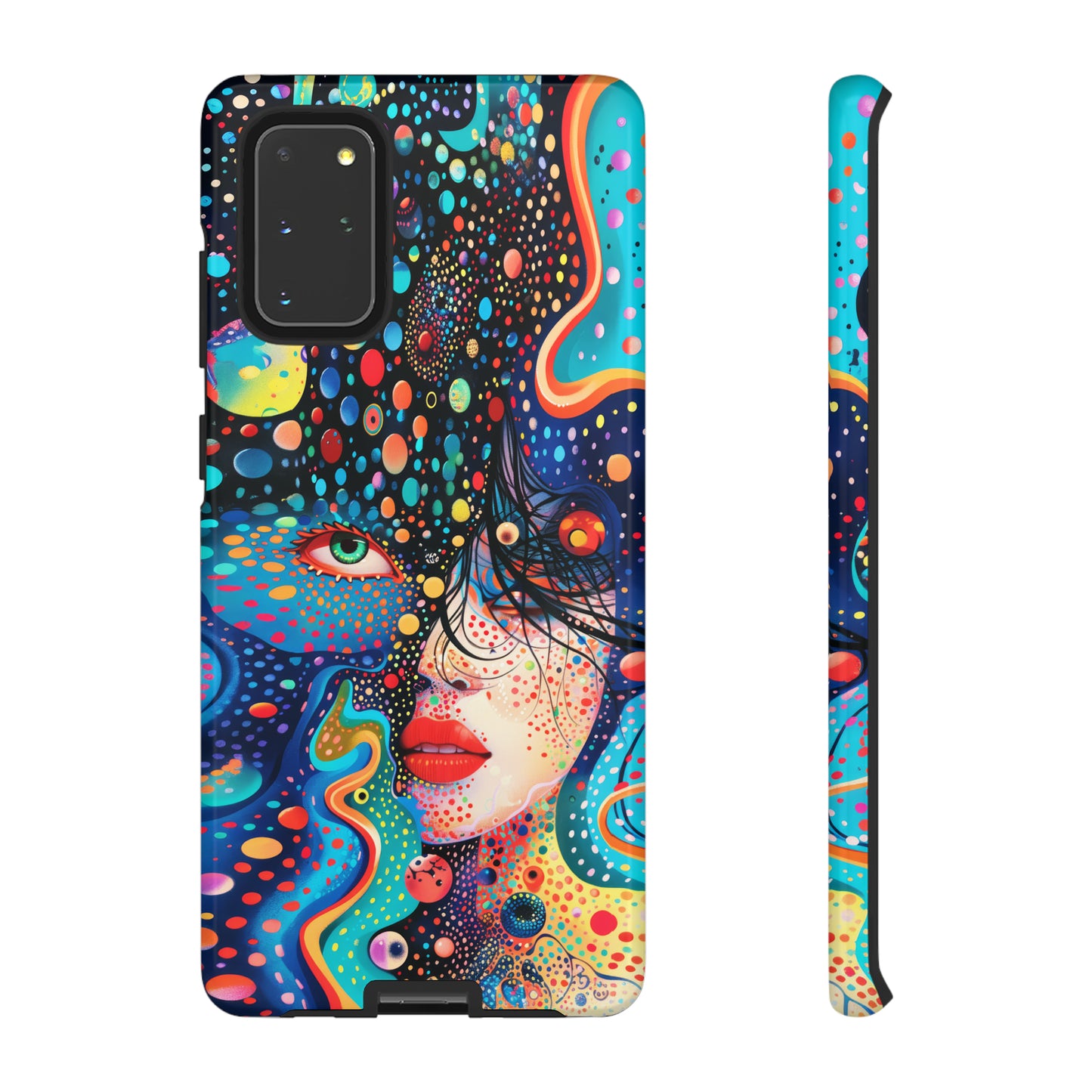 Phone Case, dream in color, Artistic design, Tough Case, Colorful whimsical flower design, iPhone 15, 14, 13, 12, 11, Samsung, Pixel