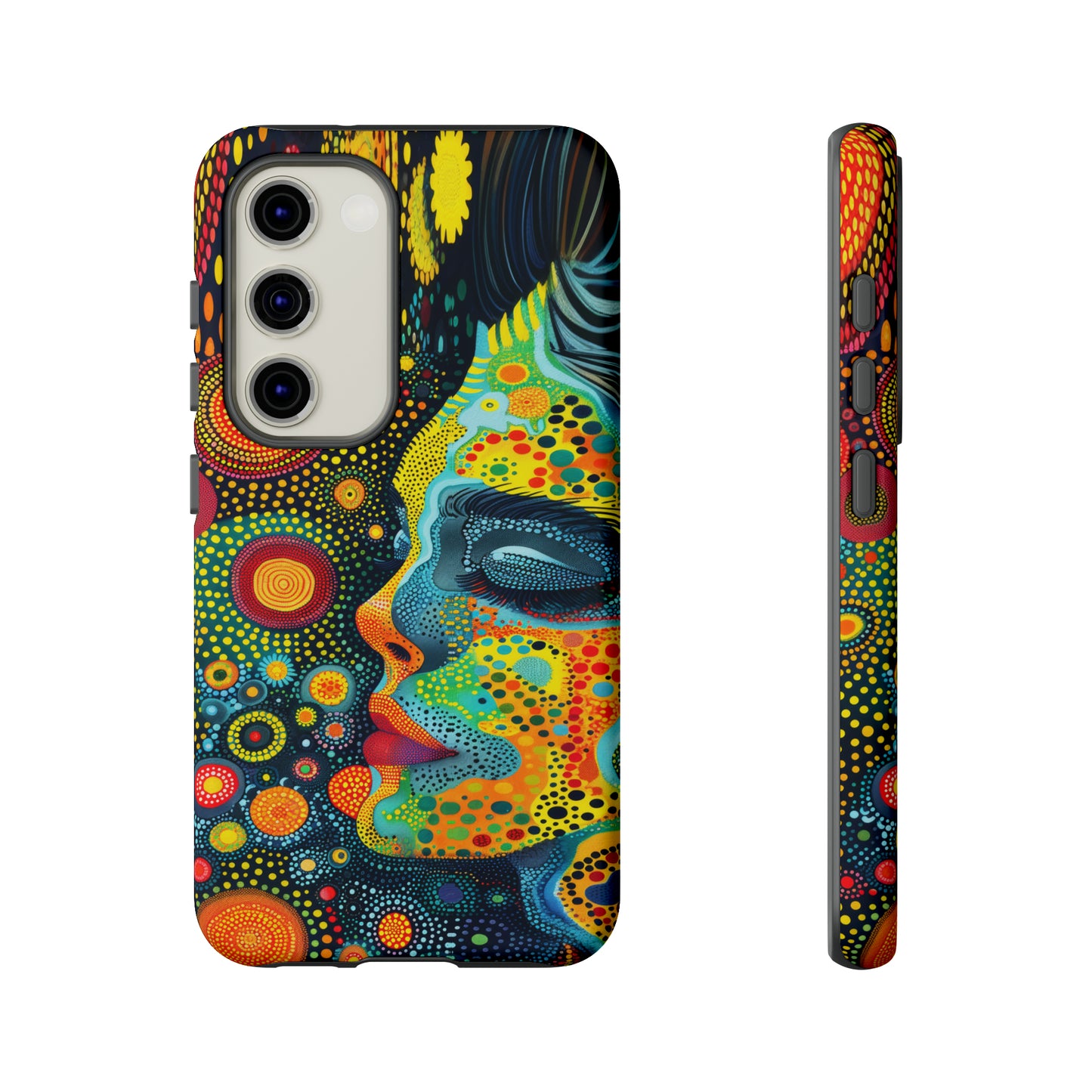 Phone Case, rainbow girl, Artistic design, Tough Case, Colorful whimsical rainbow fantasy design, iPhone 15, 14, 13, 12, 11, Samsung, Pixel