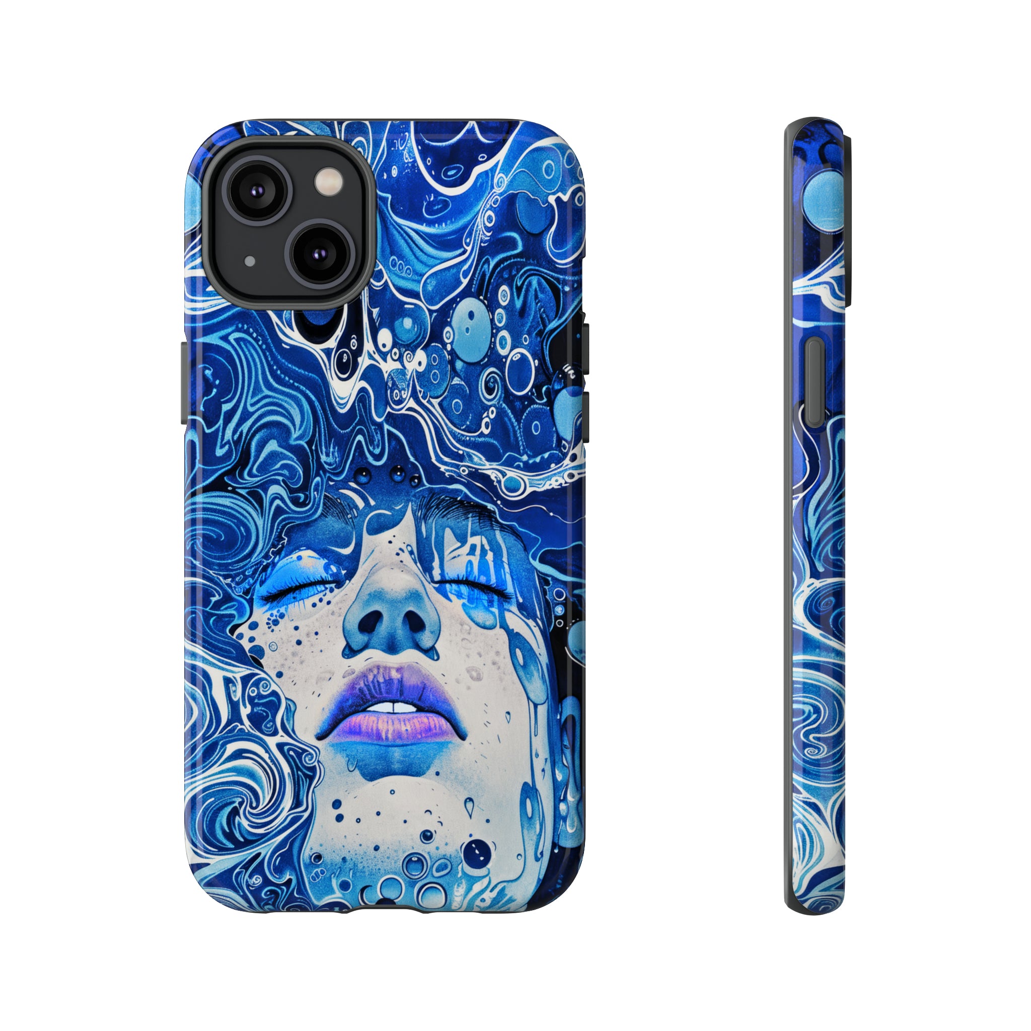 Phone Case, underwater design, Artistic design, Tough Case, Colorful whimsical water fantasy design, iPhone 15, 14, 13, 12, 11, Samsung, Pixel
