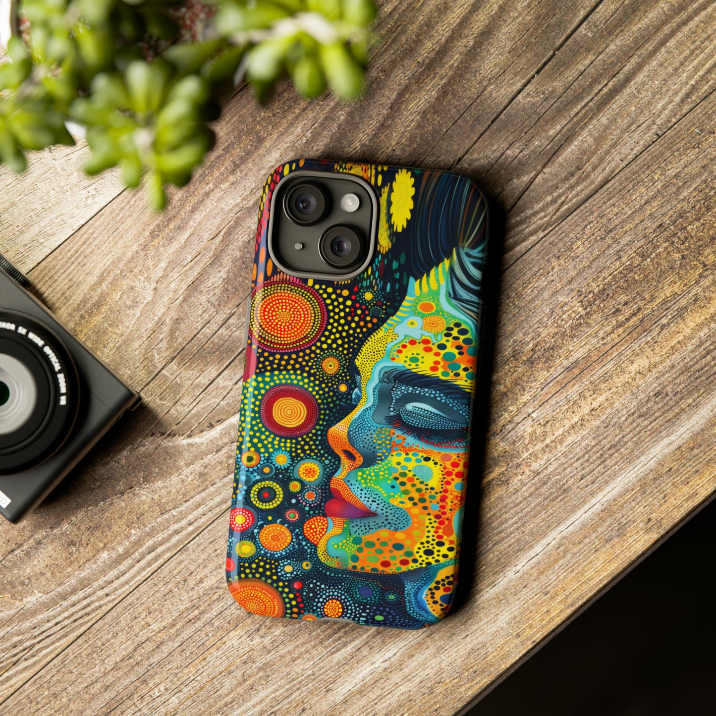 Phone Case, rainbow girl, Artistic design, Tough Case, Colorful whimsical rainbow fantasy design, iPhone 15, 14, 13, 12, 11, Samsung, Pixel