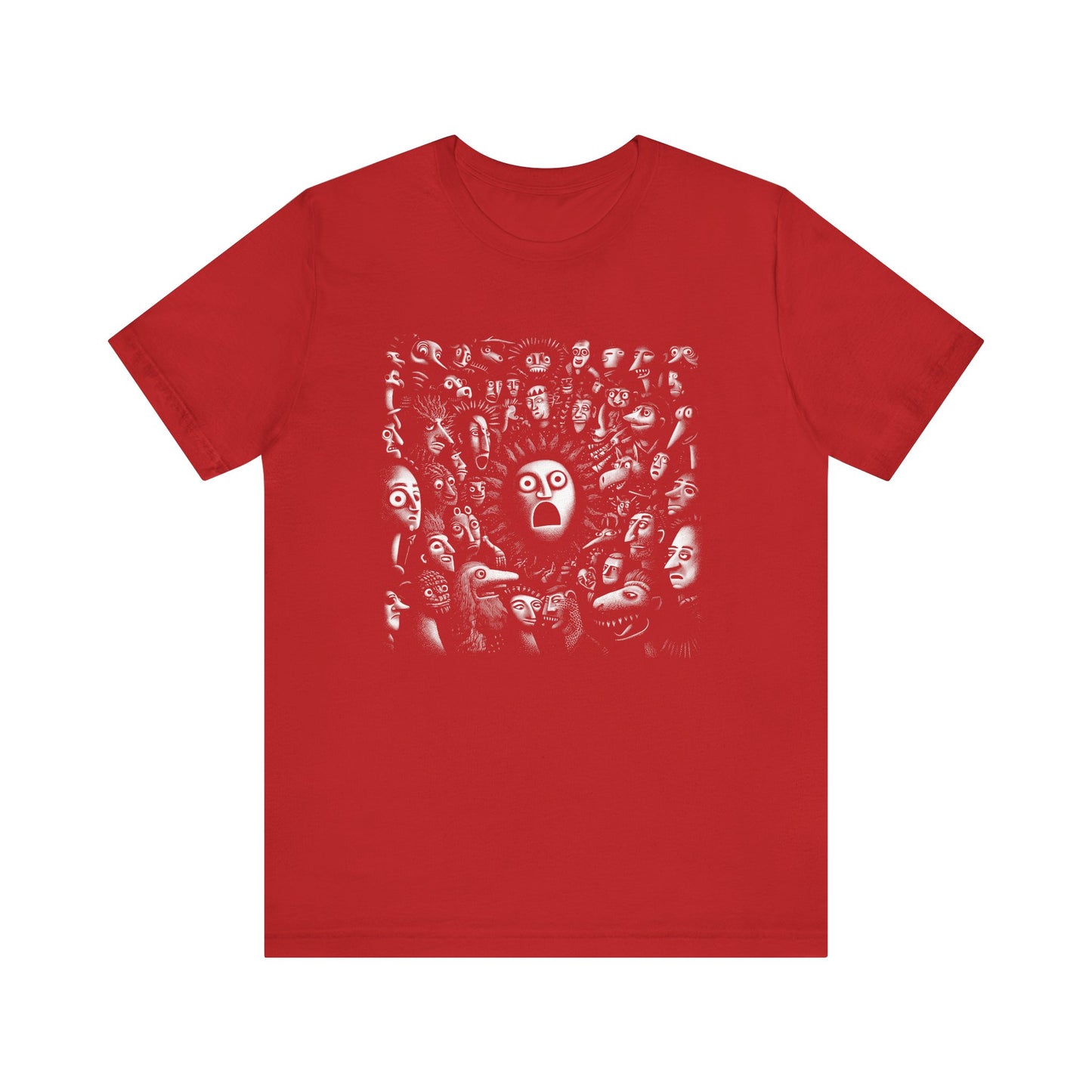 "Voices in the Crowd" Unique Art Graphic Tee for Creative Souls, For the ones who stand out in the noise.