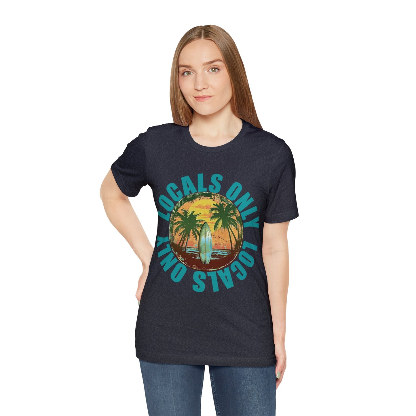 Locals Only stamp Unisex Jersey Short Sleeve Tee