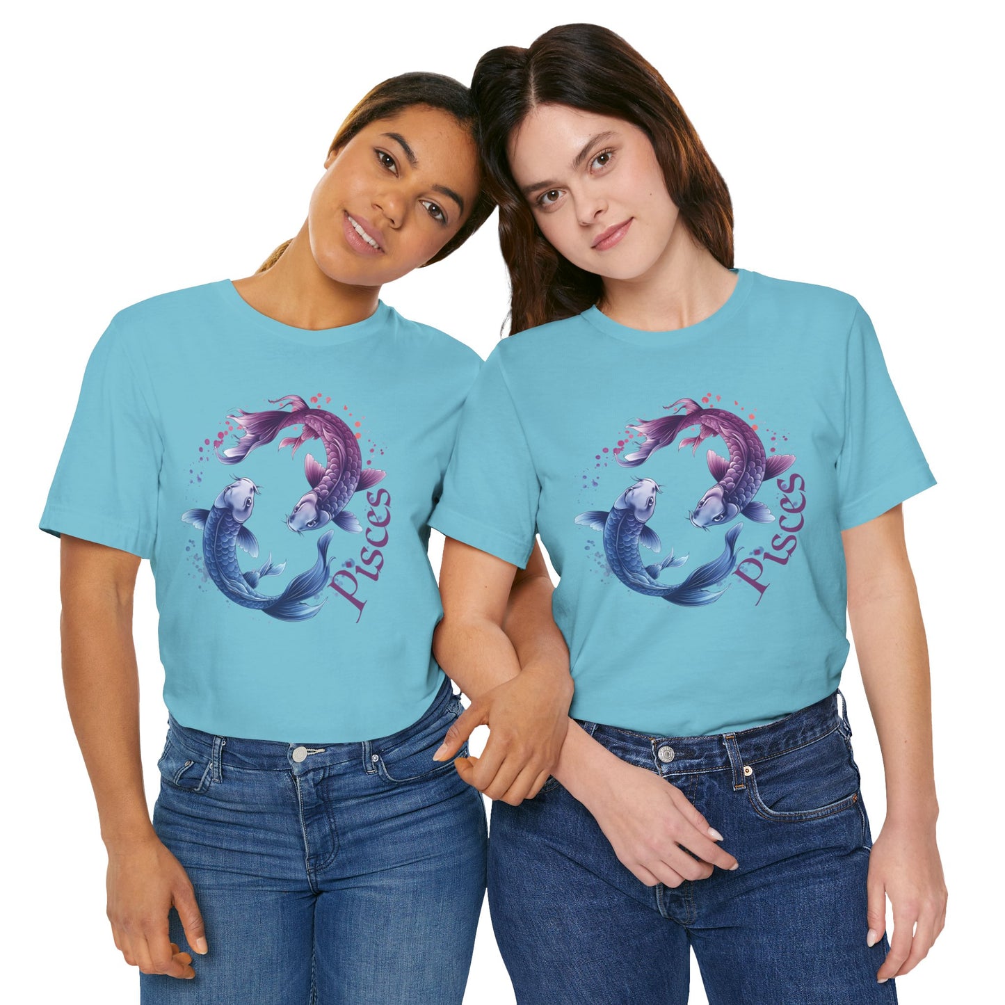 Pisces Artistic Zodiac Unisex Tee, Jersey Short Sleeve Tee, Your Perfect Everyday Favorite