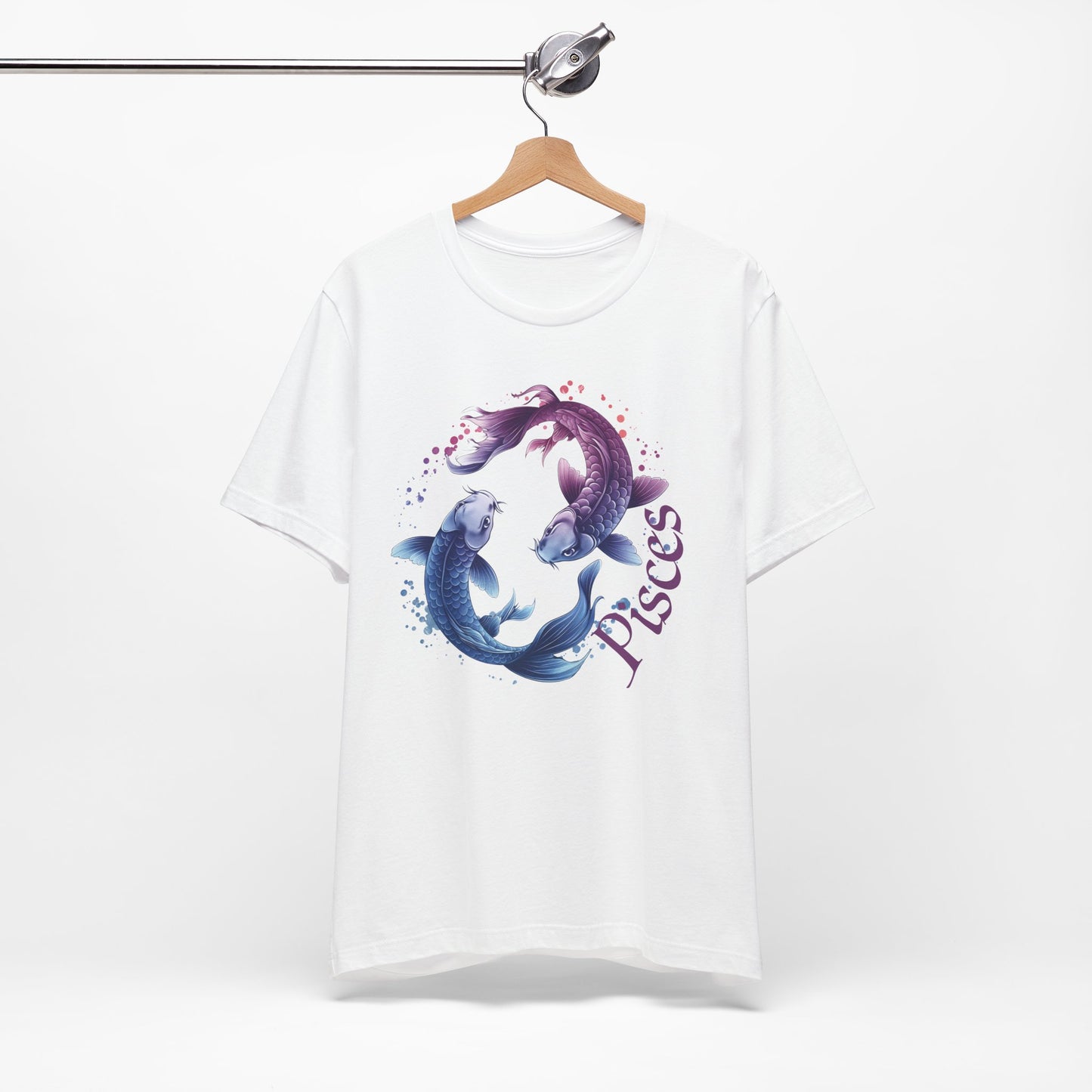 Pisces Artistic Zodiac Unisex Tee, Jersey Short Sleeve Tee, Your Perfect Everyday Favorite
