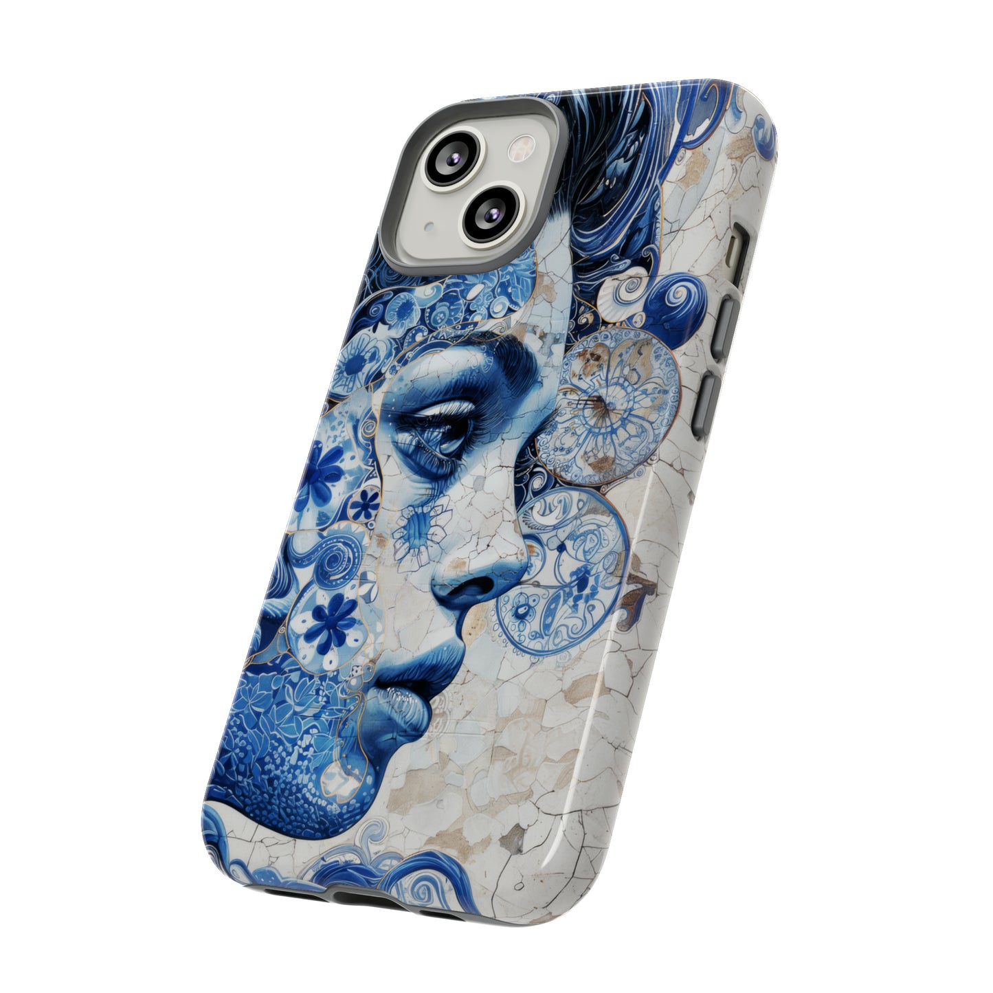 Blue tile womanTough Cases