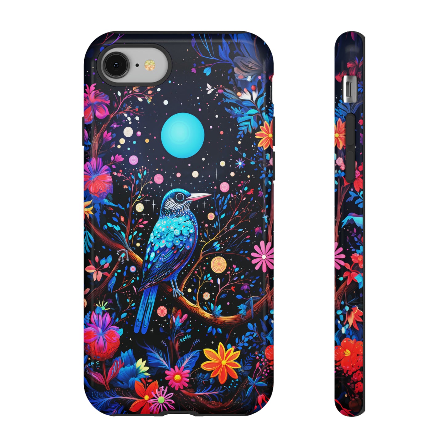 Blue bird at night Tough Cases