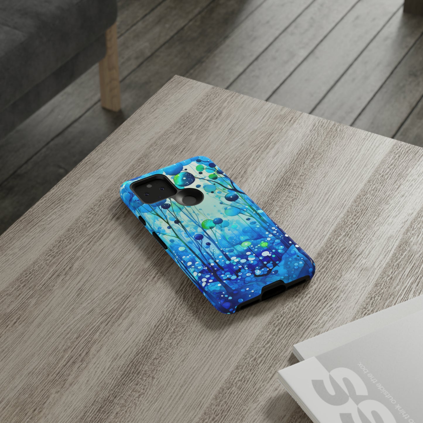 Blue fantasy forest Tough Cases