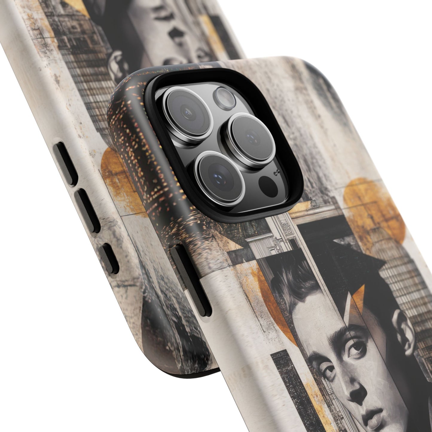 Artistic Tough Phone Case - Abstract Design with Urban Vibes