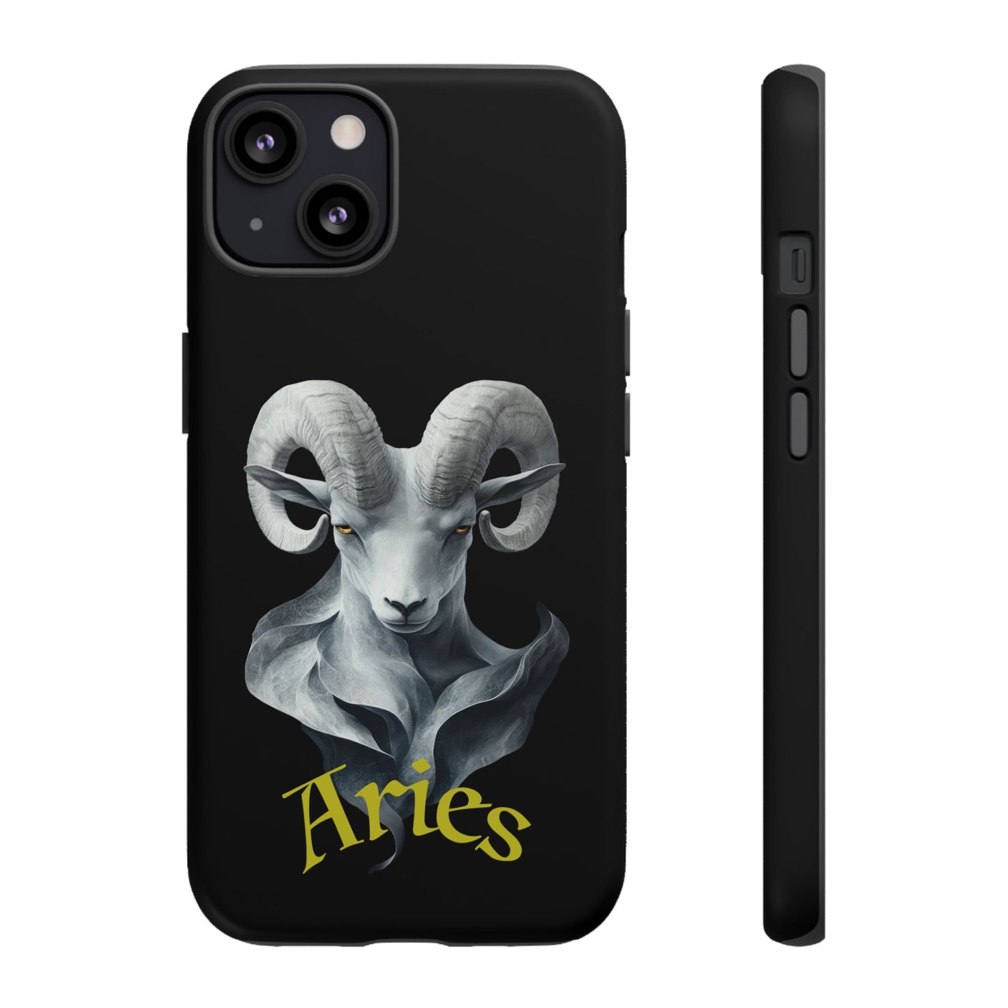 Aries Tough Phone Cases, Artistic Zodiac Phone Cases, premium-quality cases for iPhone, Samsung Galaxy, and Google Pixel devices
